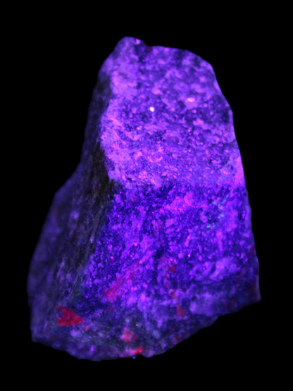 Natural Ruby Zoisite 418g in UV light