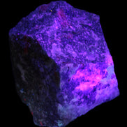 Natural Ruby Zoisite 418g in UV light