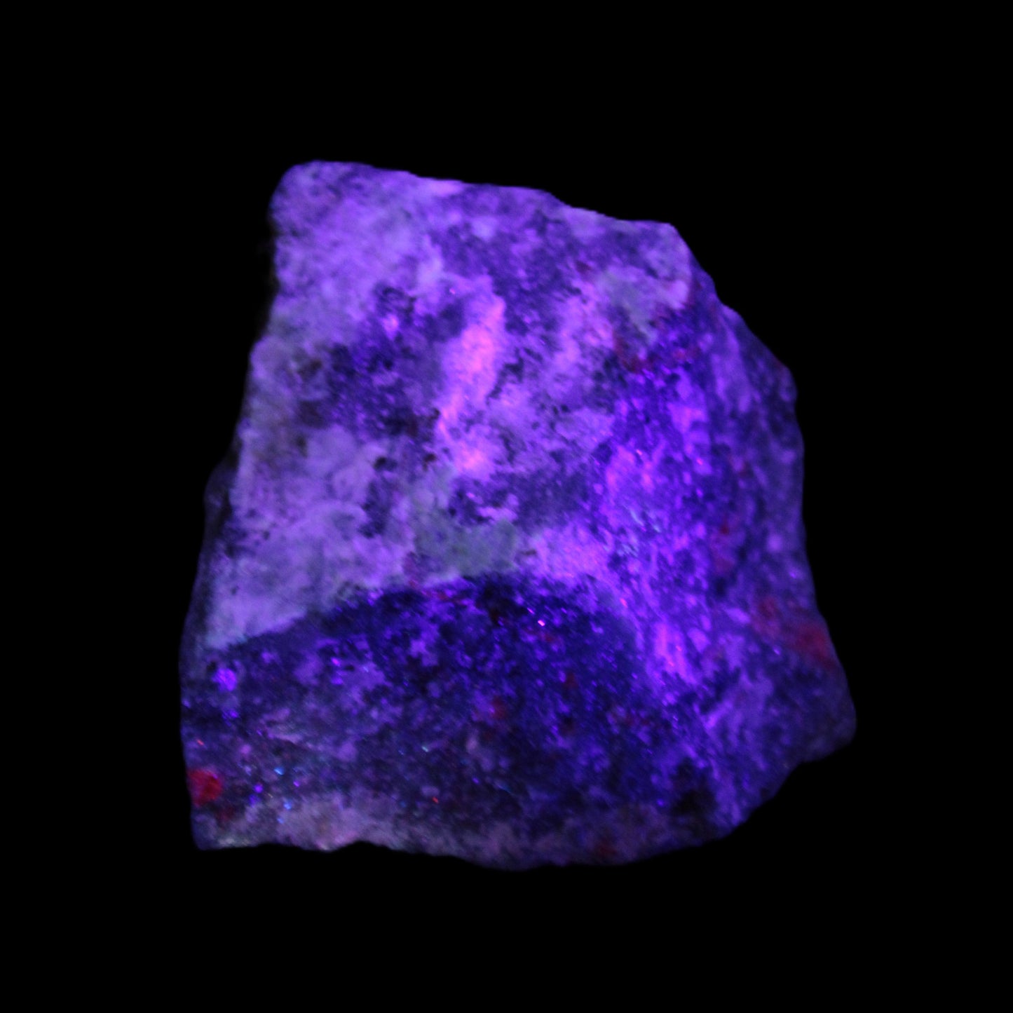 Natural Ruby Zoisite 418g in UV light