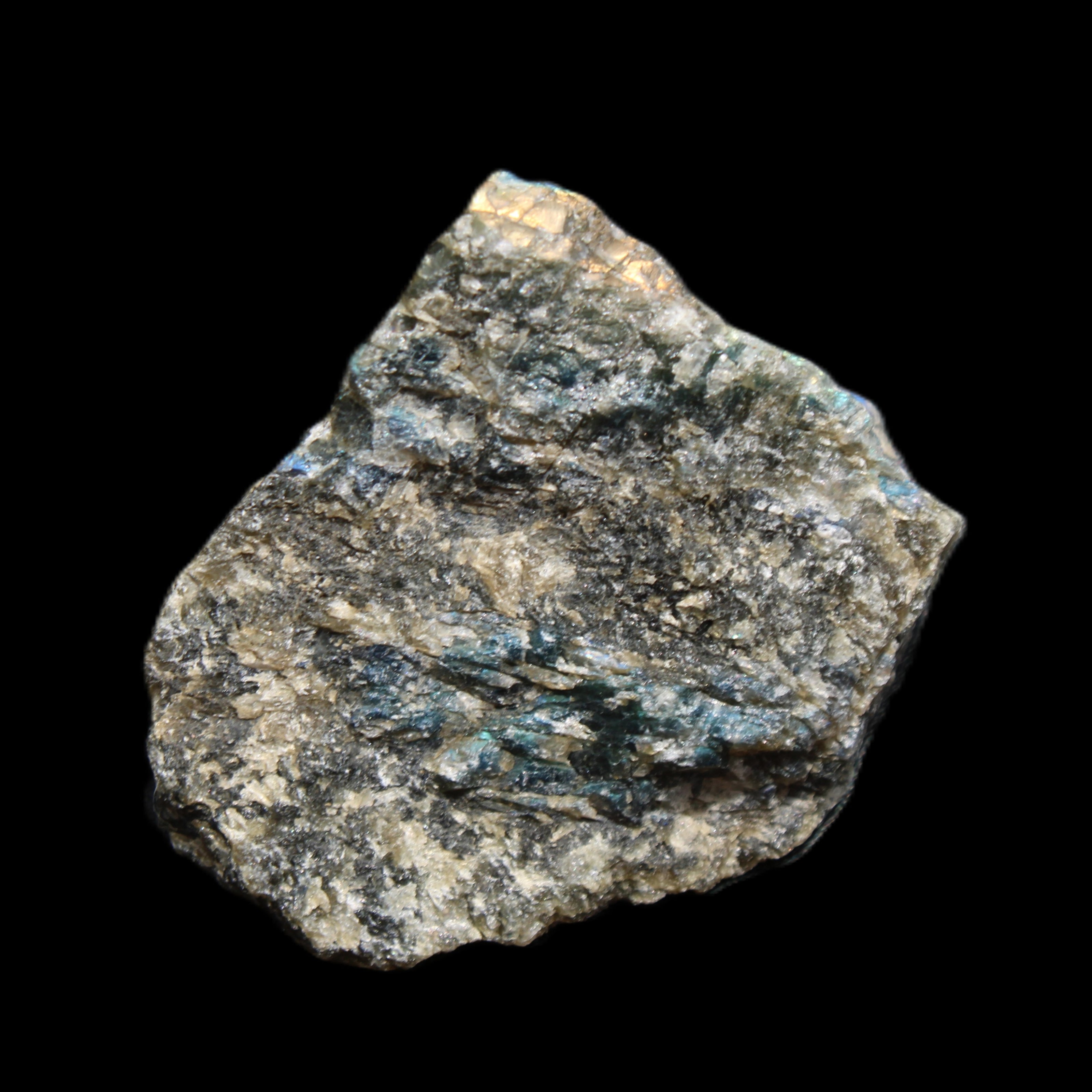 Labradorite raw crystal 61g in sunlight - Rocks and Things Store