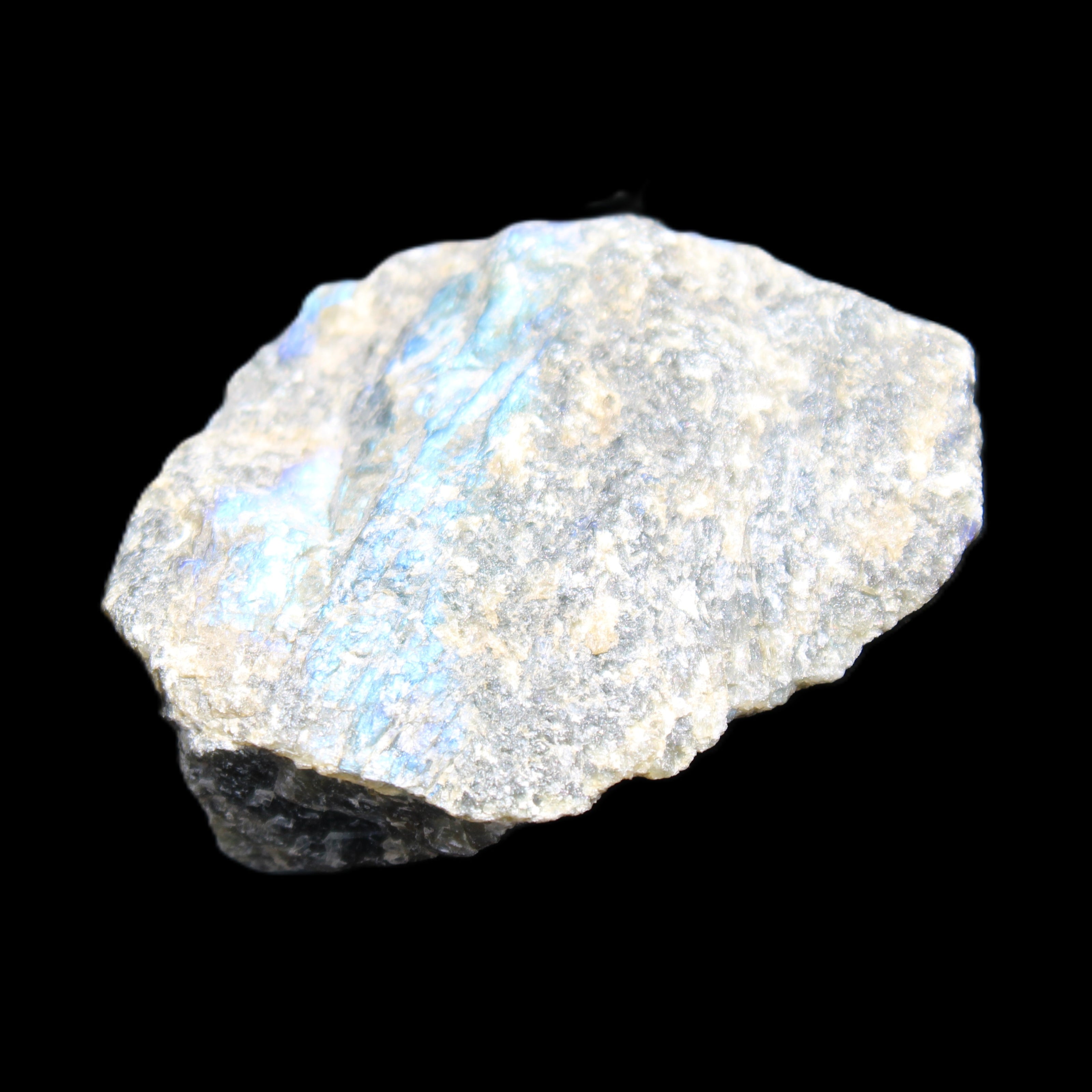 Labradorite raw crystal 61g in sunlight - Rocks and Things Store