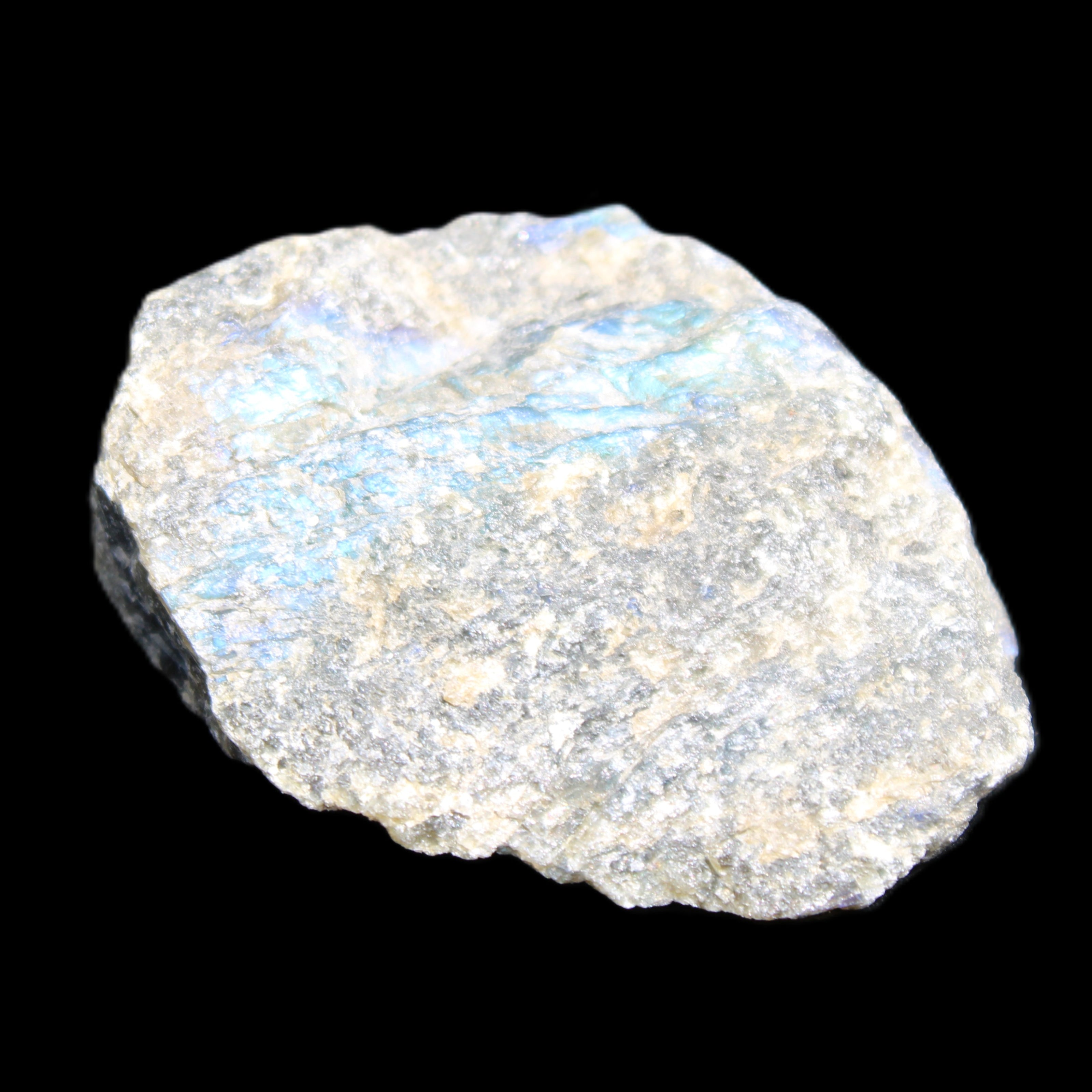 Labradorite raw crystal 61g in sunlight - Rocks and Things Store