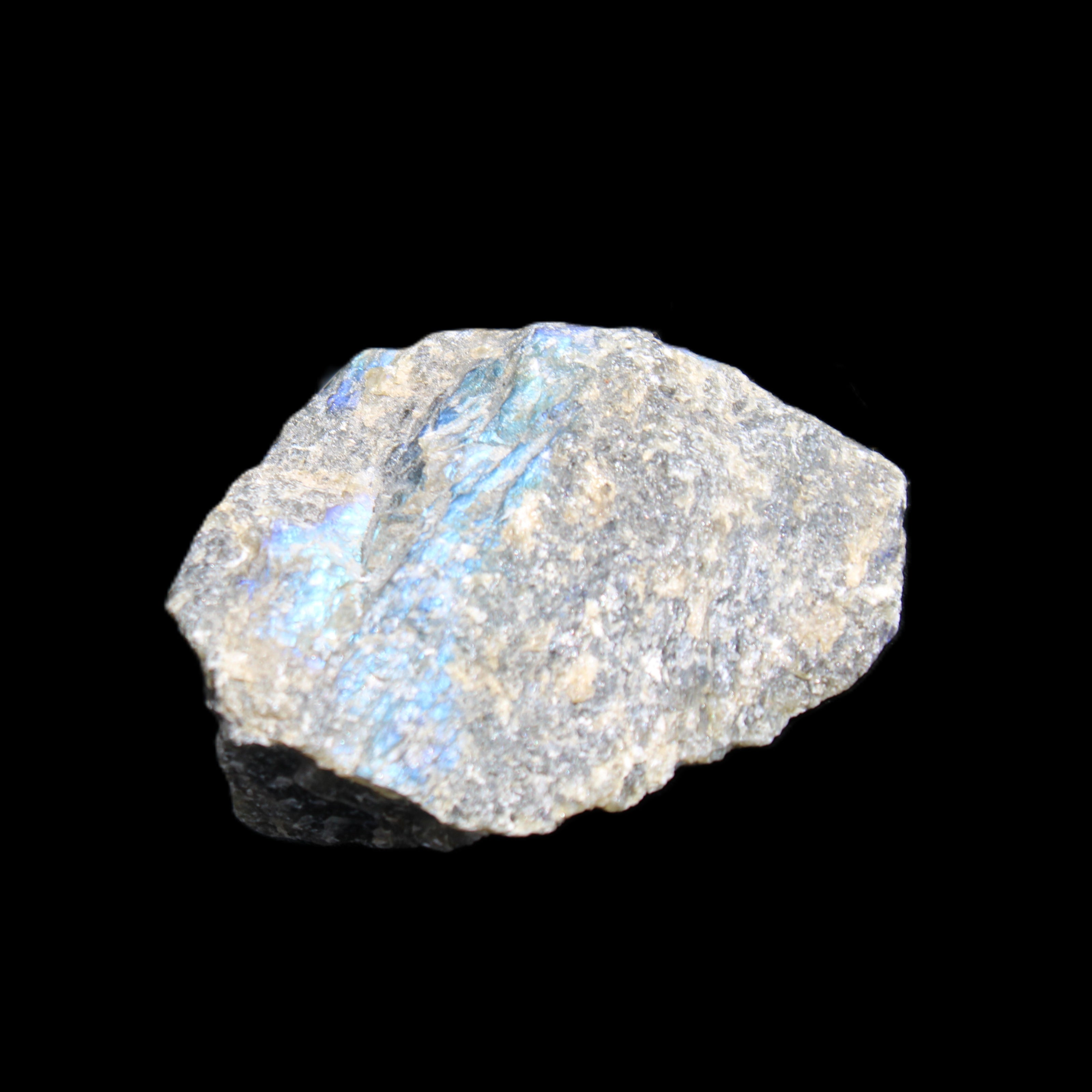 Labradorite raw crystal 61g in sunlight - Rocks and Things Store