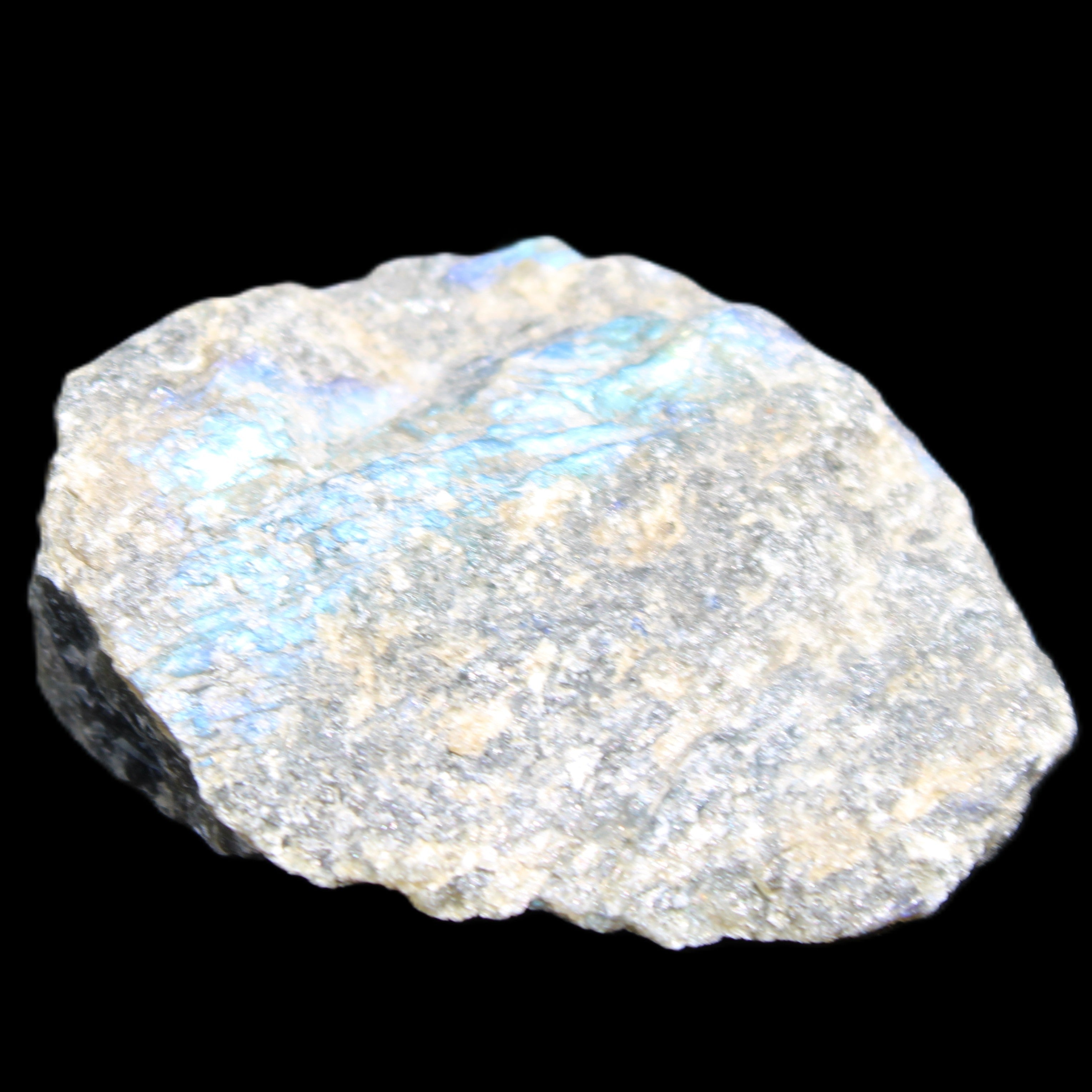 Labradorite raw crystal 61g in sunlight - Rocks and Things Store