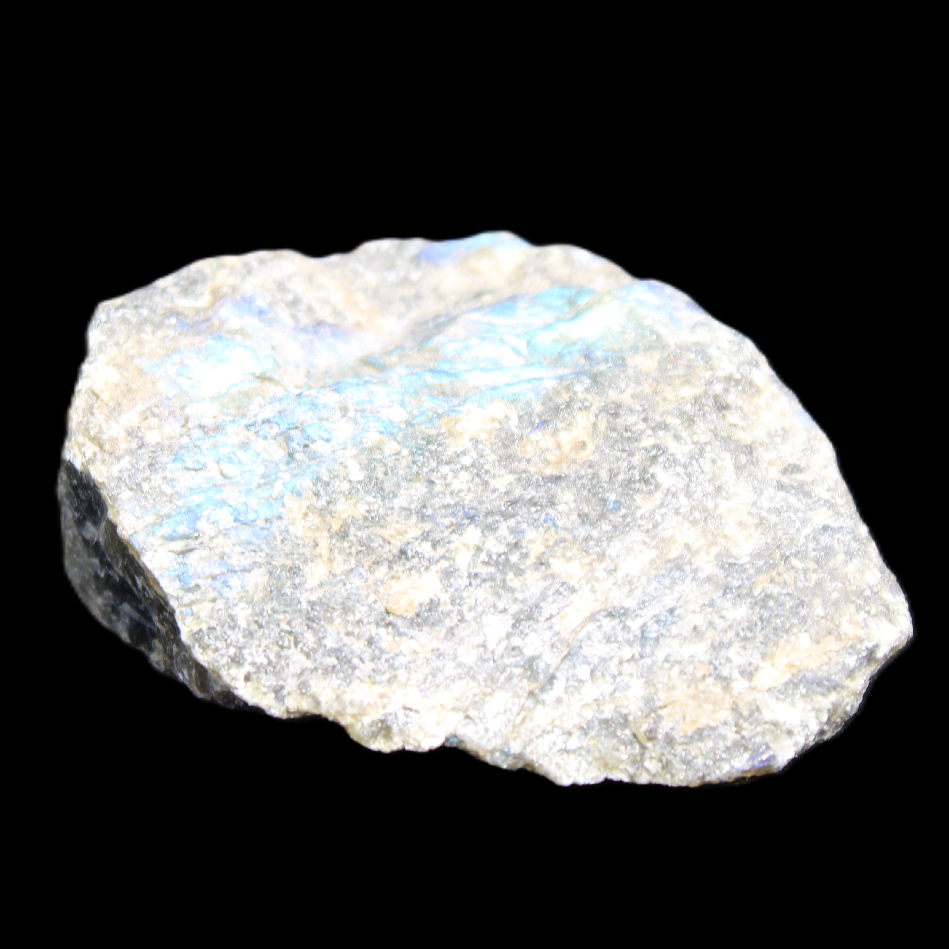 Labradorite raw crystal 61g in sunlight - Rocks and Things Store