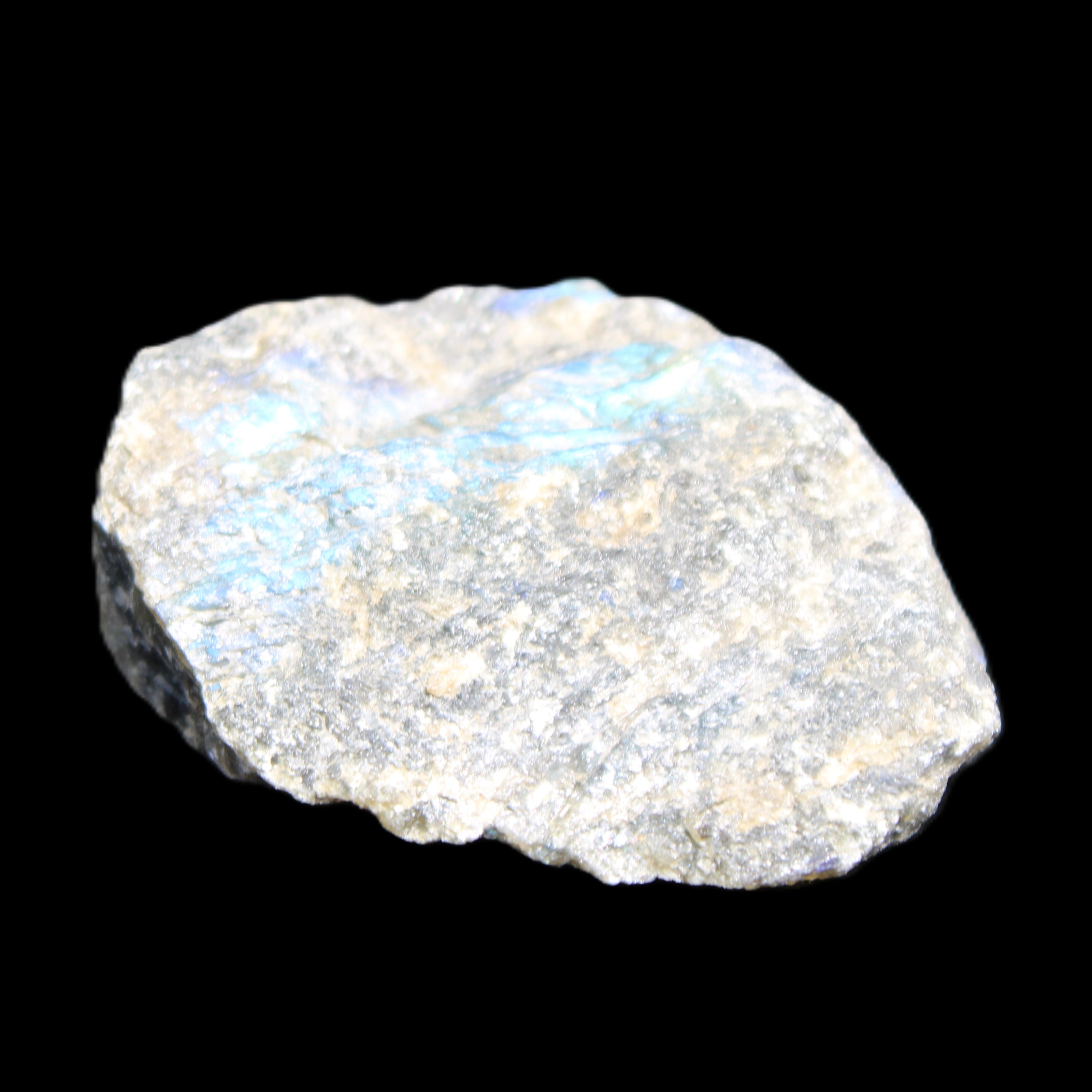 Labradorite raw crystal 61g in sunlight - Rocks and Things Store