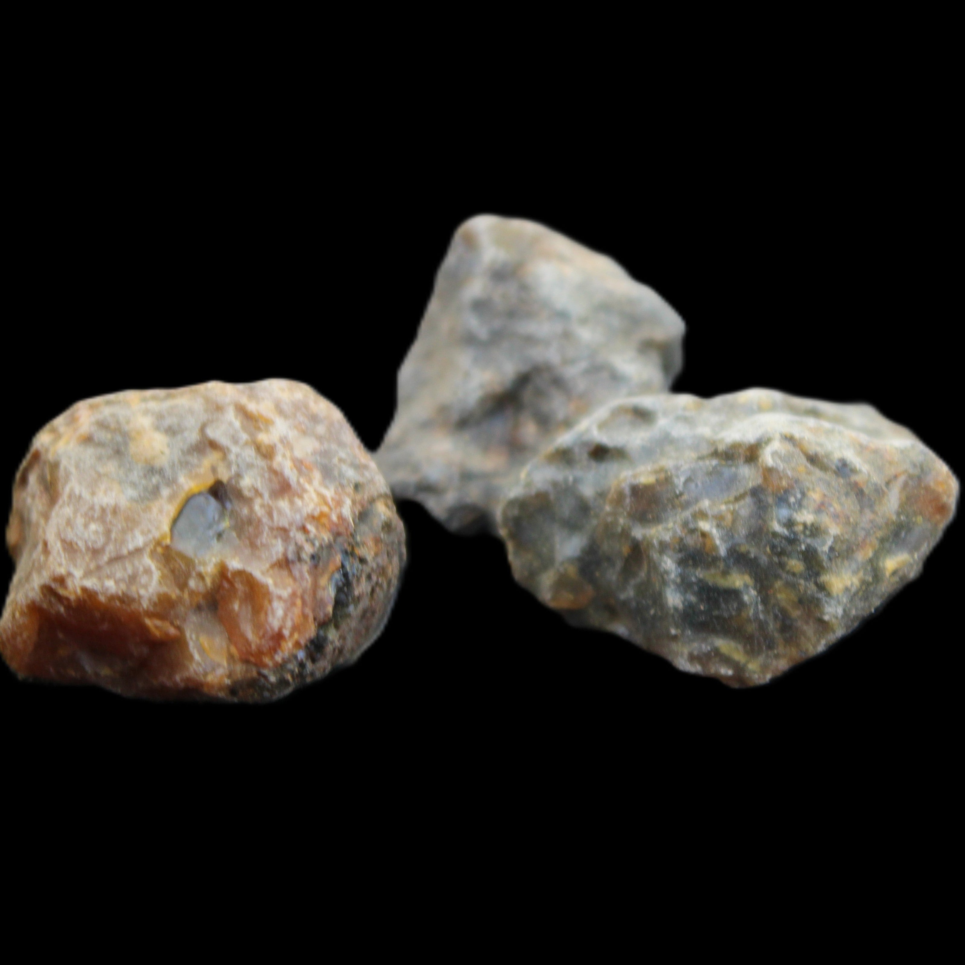 Blue Amber from Mozambique 2/3 pieces 8g in sunlight - Rocks and Things Store