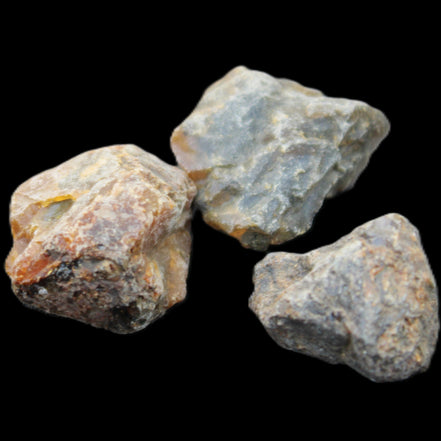 Blue Amber from Mozambique 2/3 pieces 8g in sunlight - Rocks and Things Store
