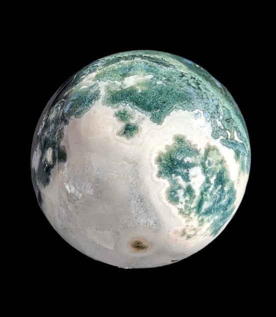 Moss Agate sphere 394g - Rocks and Things Store