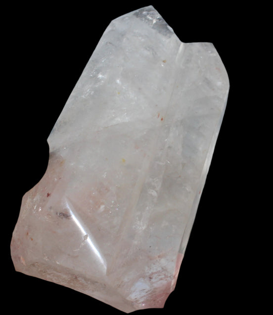 Clear Quartz double-pillar obelisk 1585g   in sunlight - Rocks and Things Store