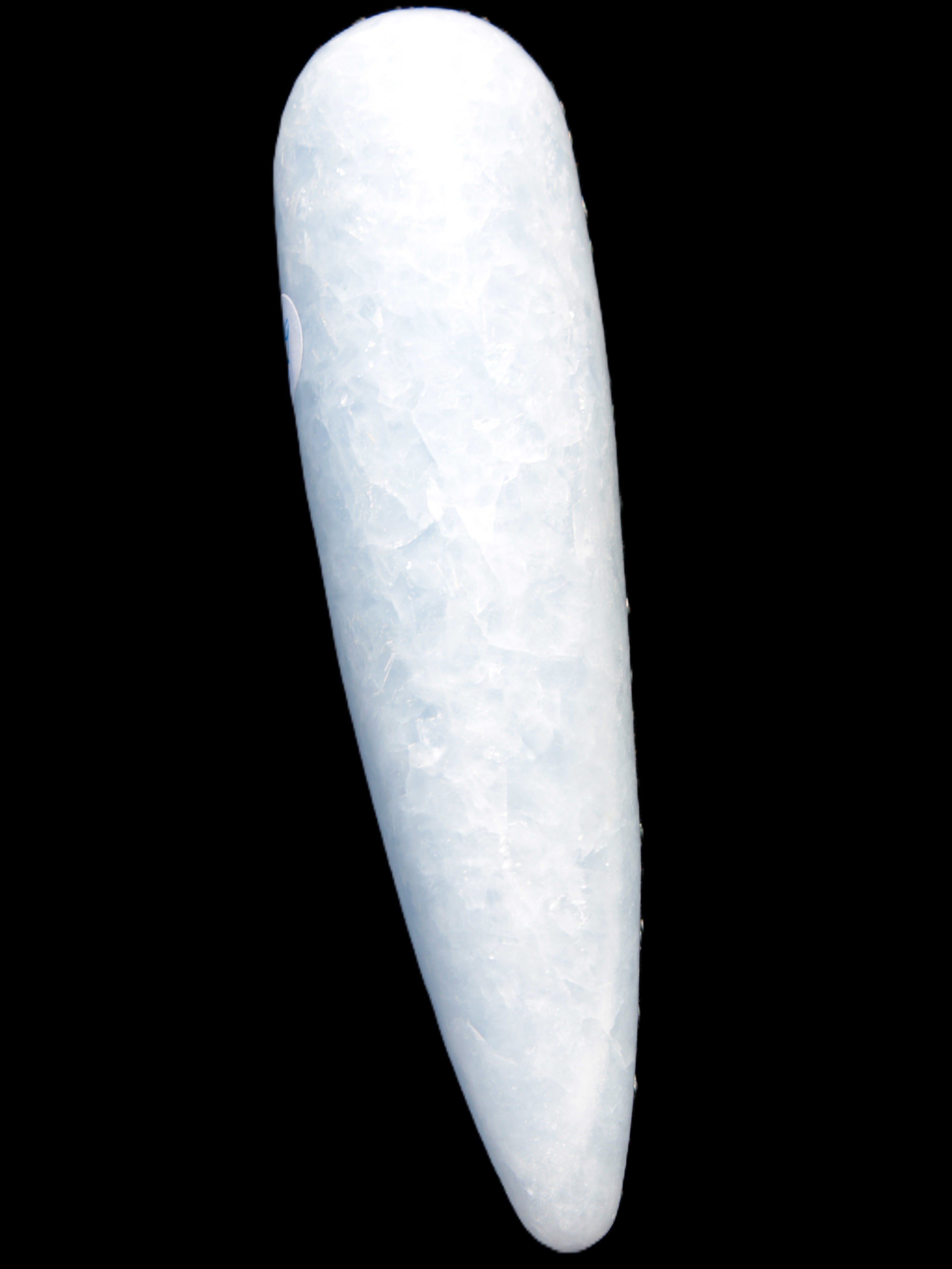 Celestite hand-carved massage wand, various sizes Rocks and Things Store