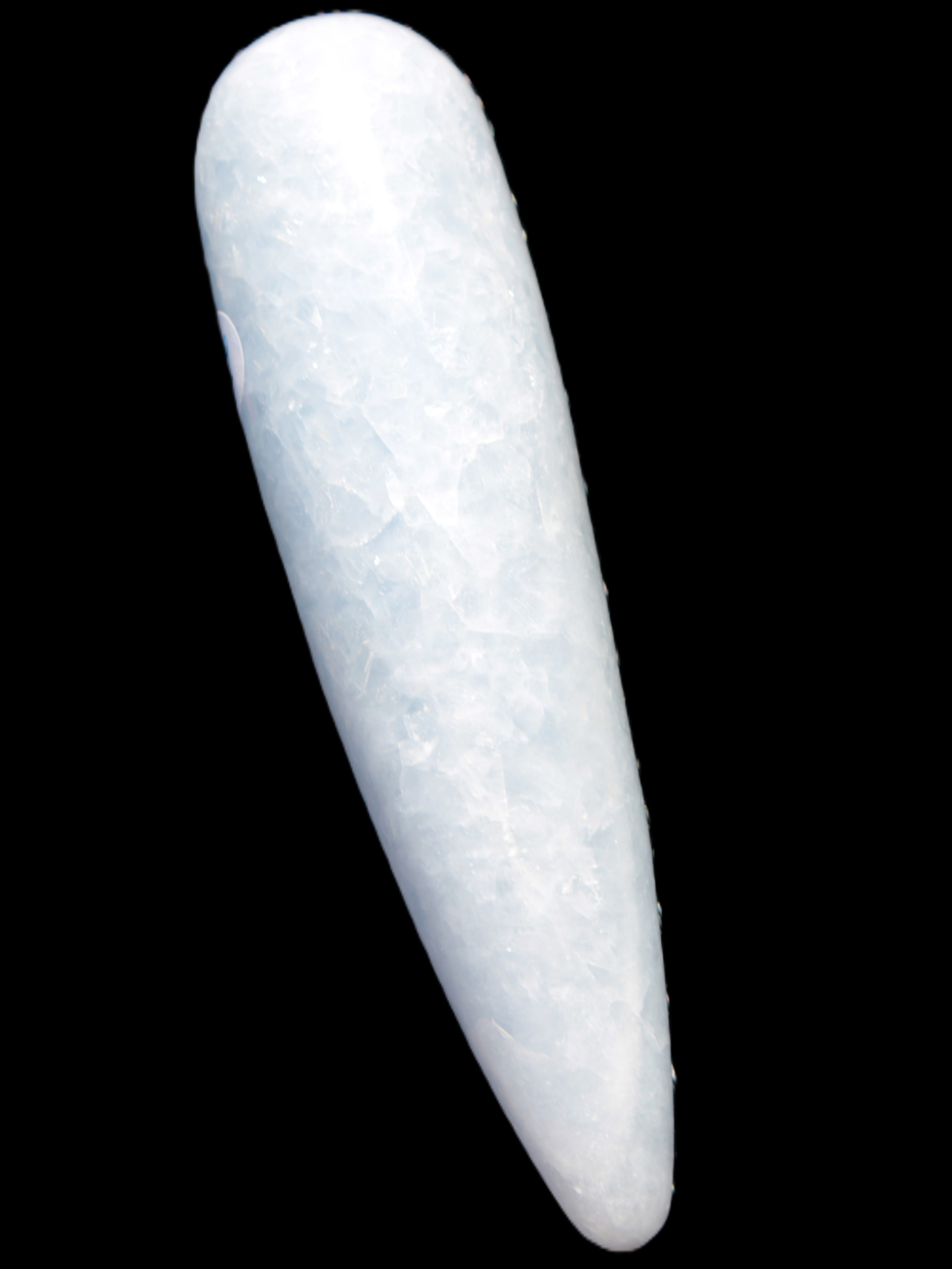 Celestite hand-carved massage wand, various sizes Rocks and Things Store