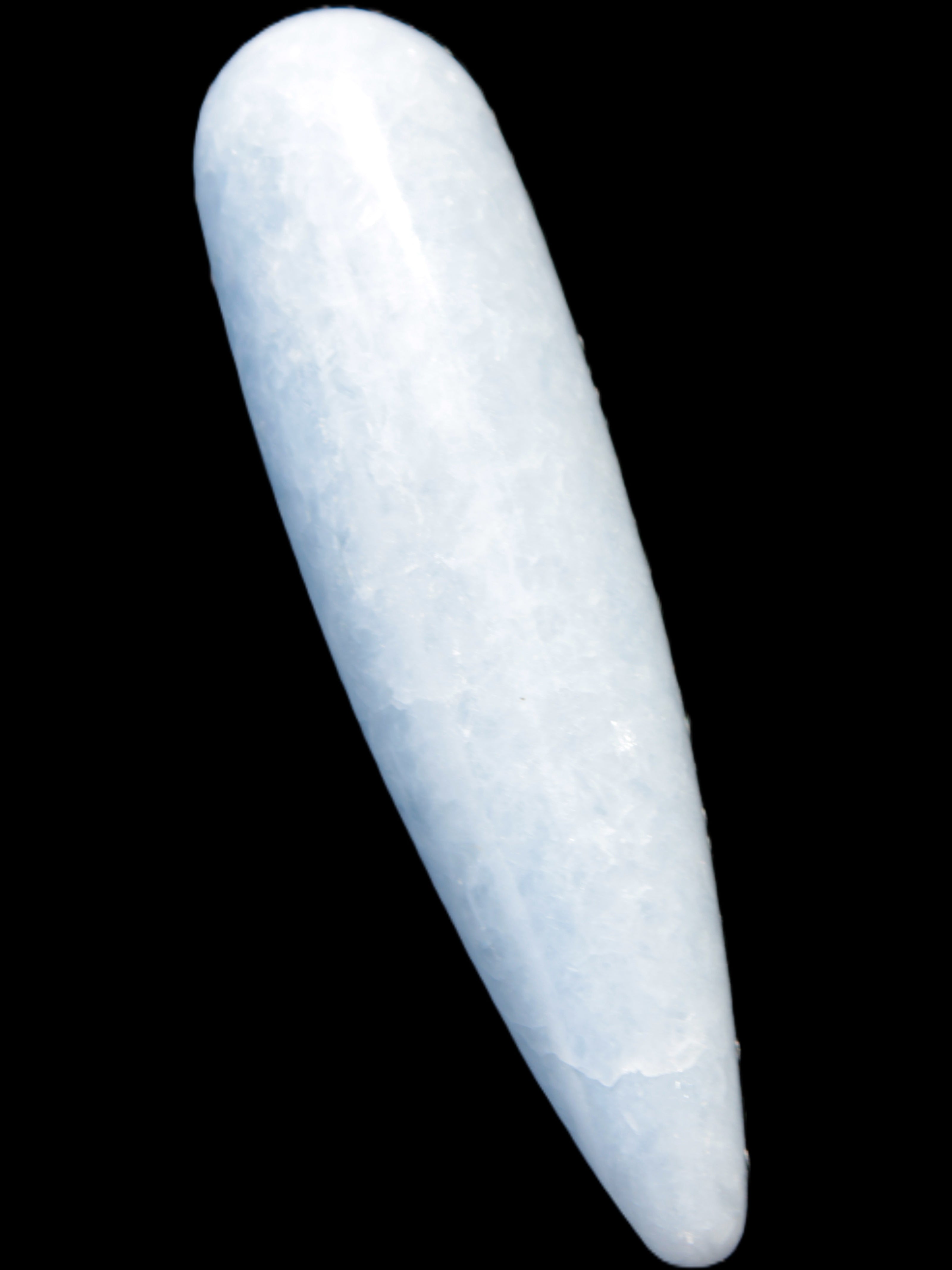 Celestite hand-carved massage wand, various sizes Rocks and Things Store