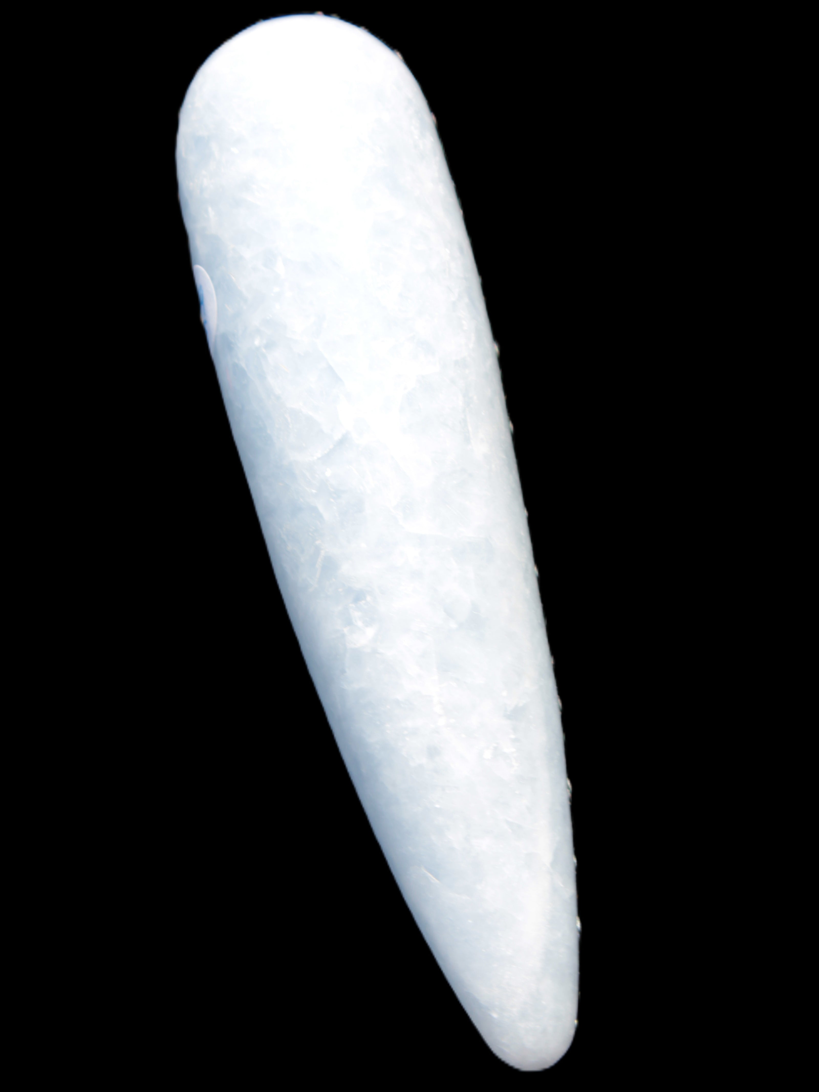 Celestite hand-carved massage wand, various sizes Rocks and Things Store