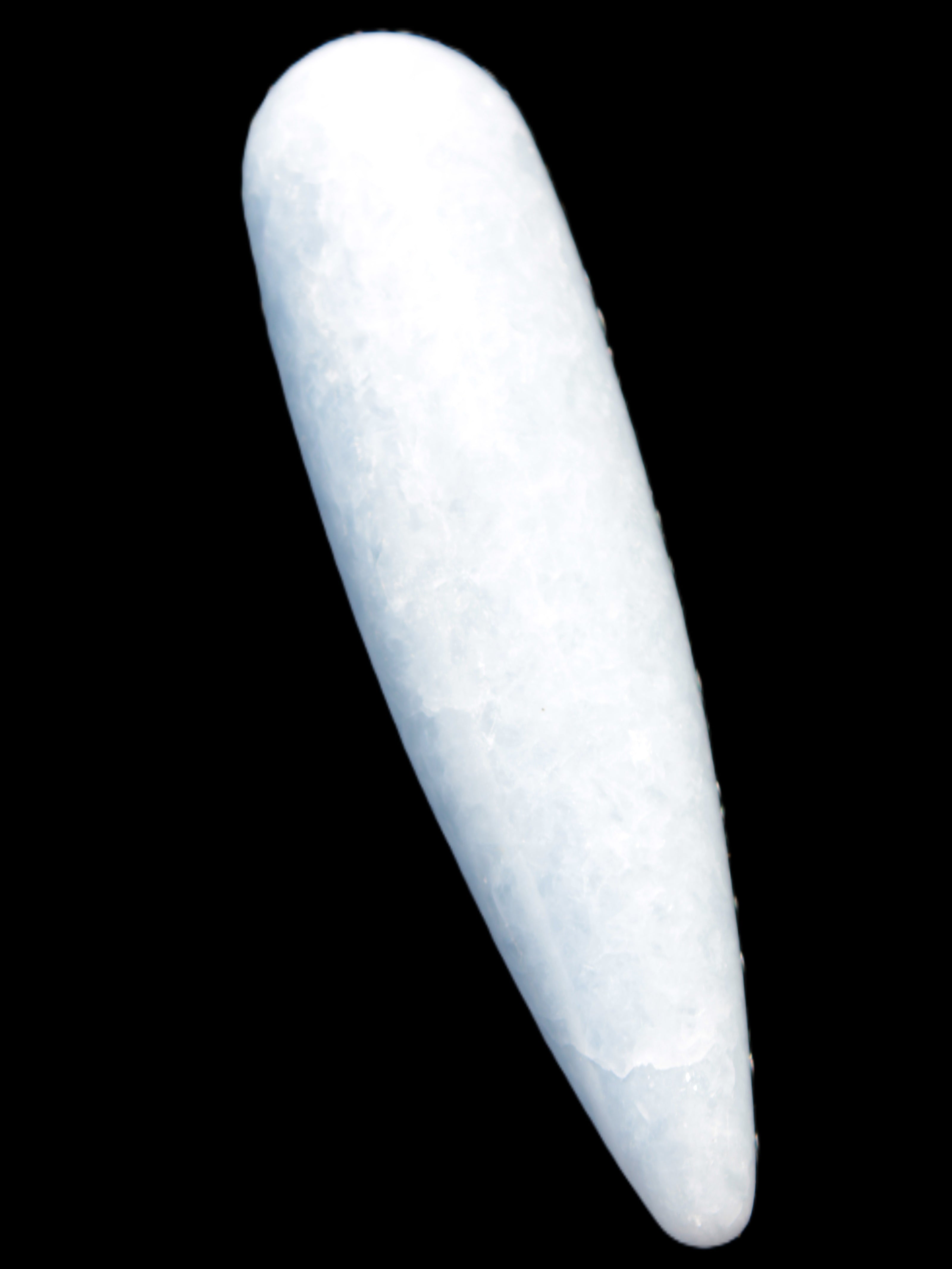 Celestite hand-carved massage wand, various sizes Rocks and Things Store