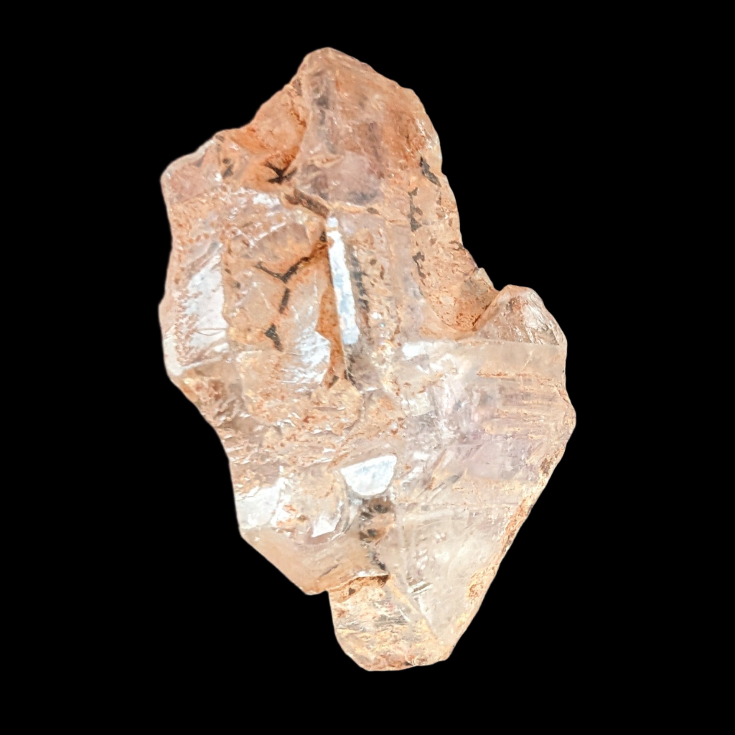 Fenster Diamond Quartz with petroleum fluorescence 54mm 30g in sunlight - Rocks and Things Store