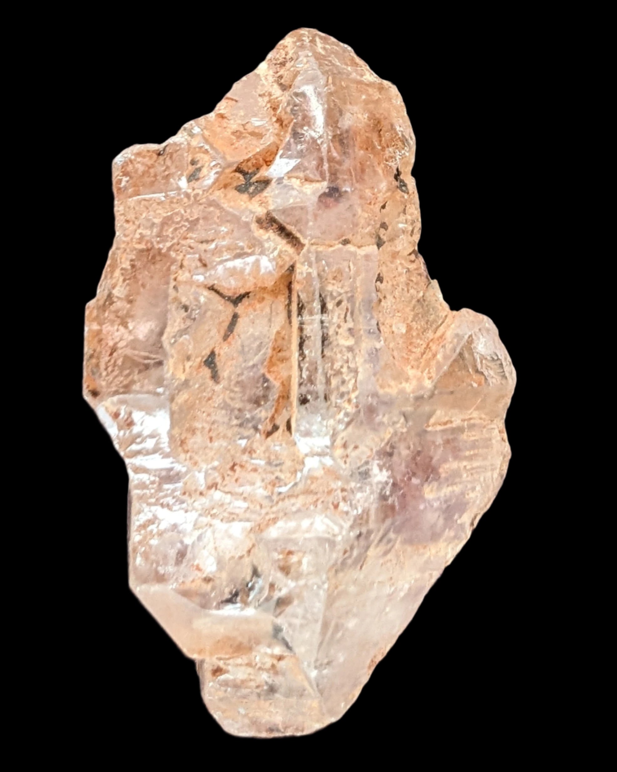 Fenster Diamond Quartz with petroleum fluorescence 54mm 30g in sunlight - Rocks and Things Store