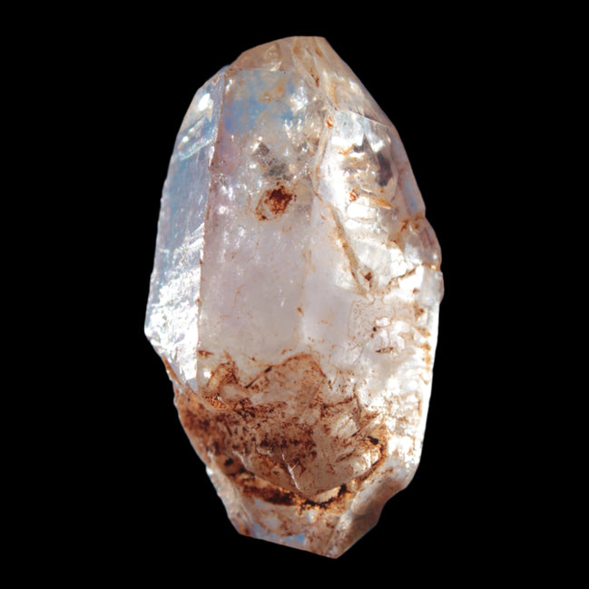 Fenster Diamond Quartz with petroleum fluorescence 41-48mm 12-18g in sunlight - Rocks and Things Store