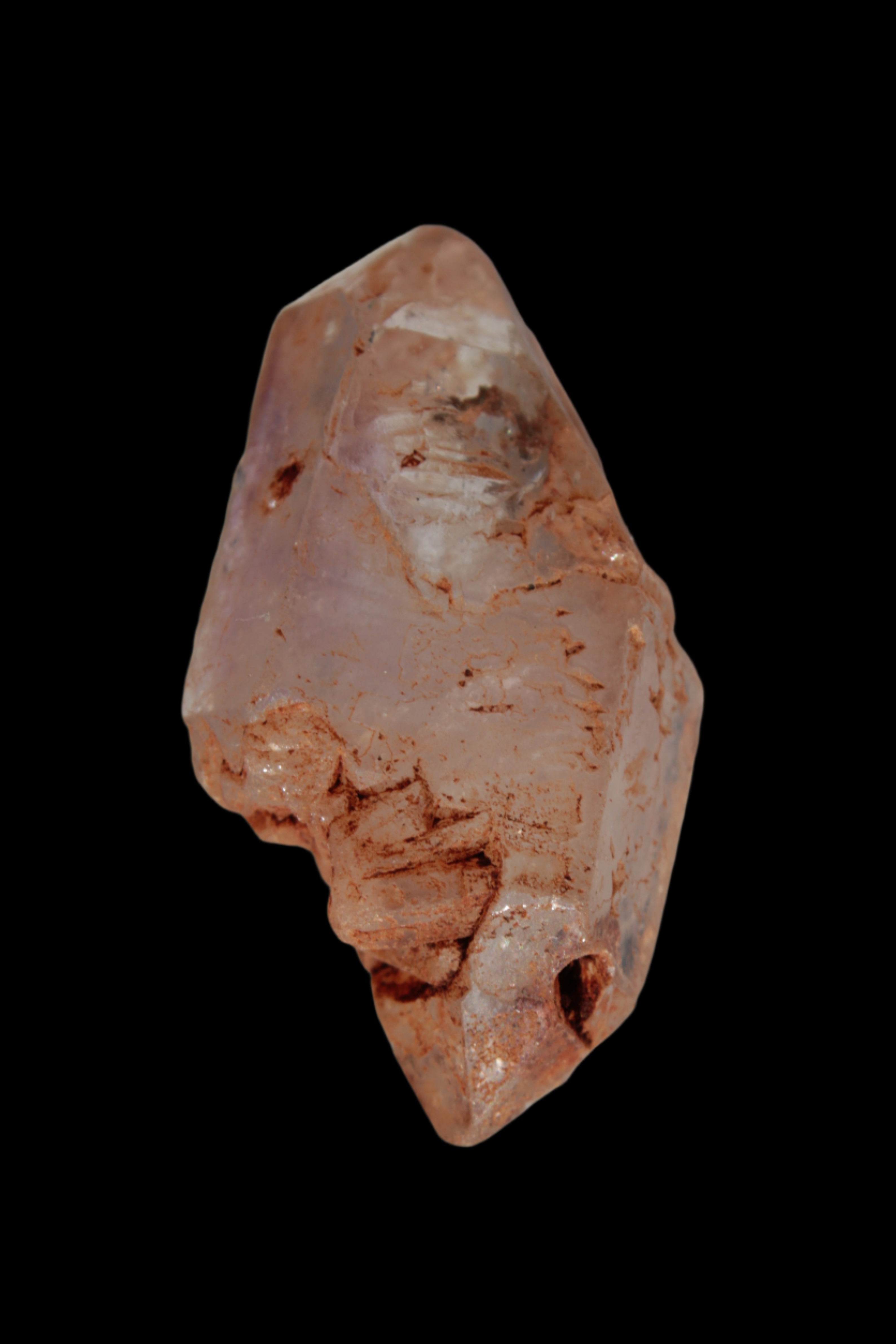 Fenster Diamond Quartz with petroleum fluorescence 41-48mm 12-18g in sunlight - Rocks and Things Store