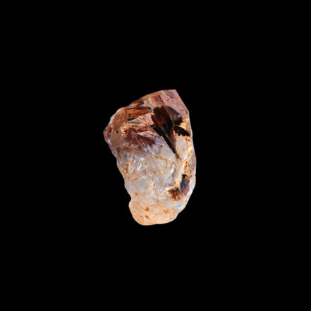 Fenster Diamond Quartz with petroleum fluorescence 30-35mm 10-12g in sunlight - Rocks and Things Store