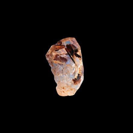 Fenster Diamond Quartz with petroleum fluorescence 30-35mm 10-12g in sunlight - Rocks and Things Store