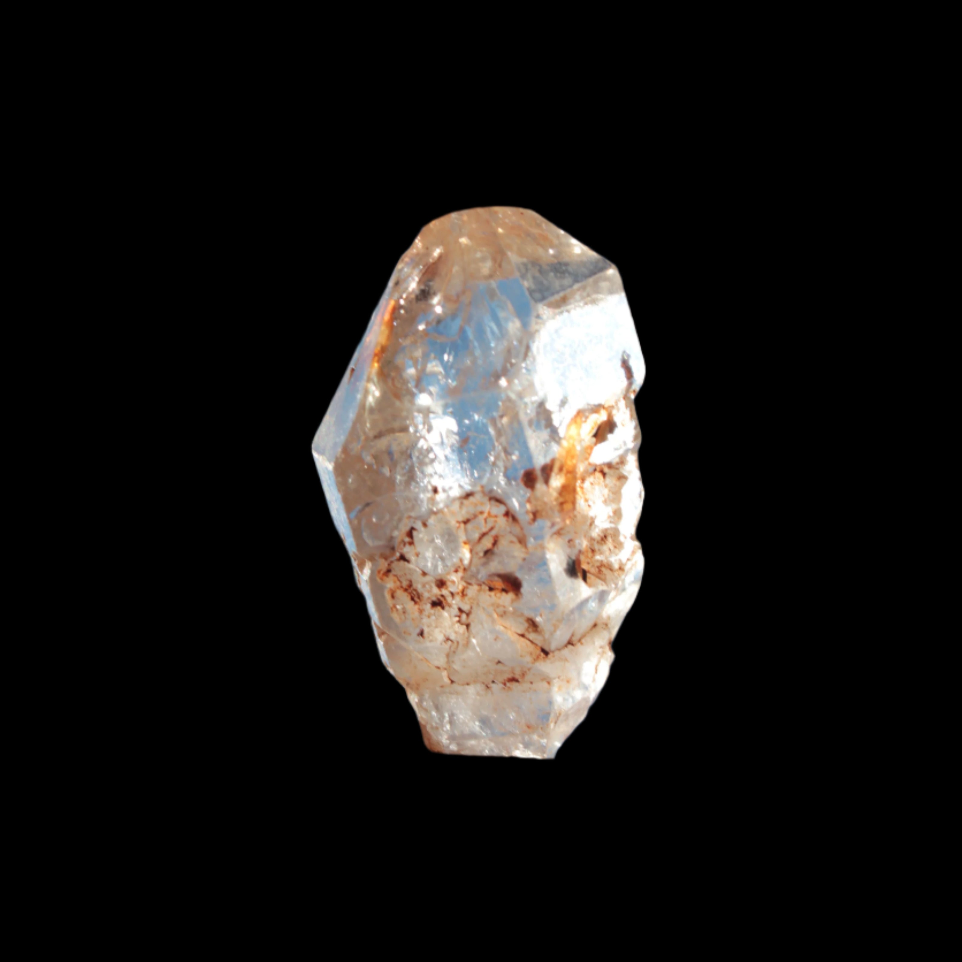 Fenster Diamond Quartz with petroleum fluorescence 30-35mm 10-12g in sunlight - Rocks and Things Store