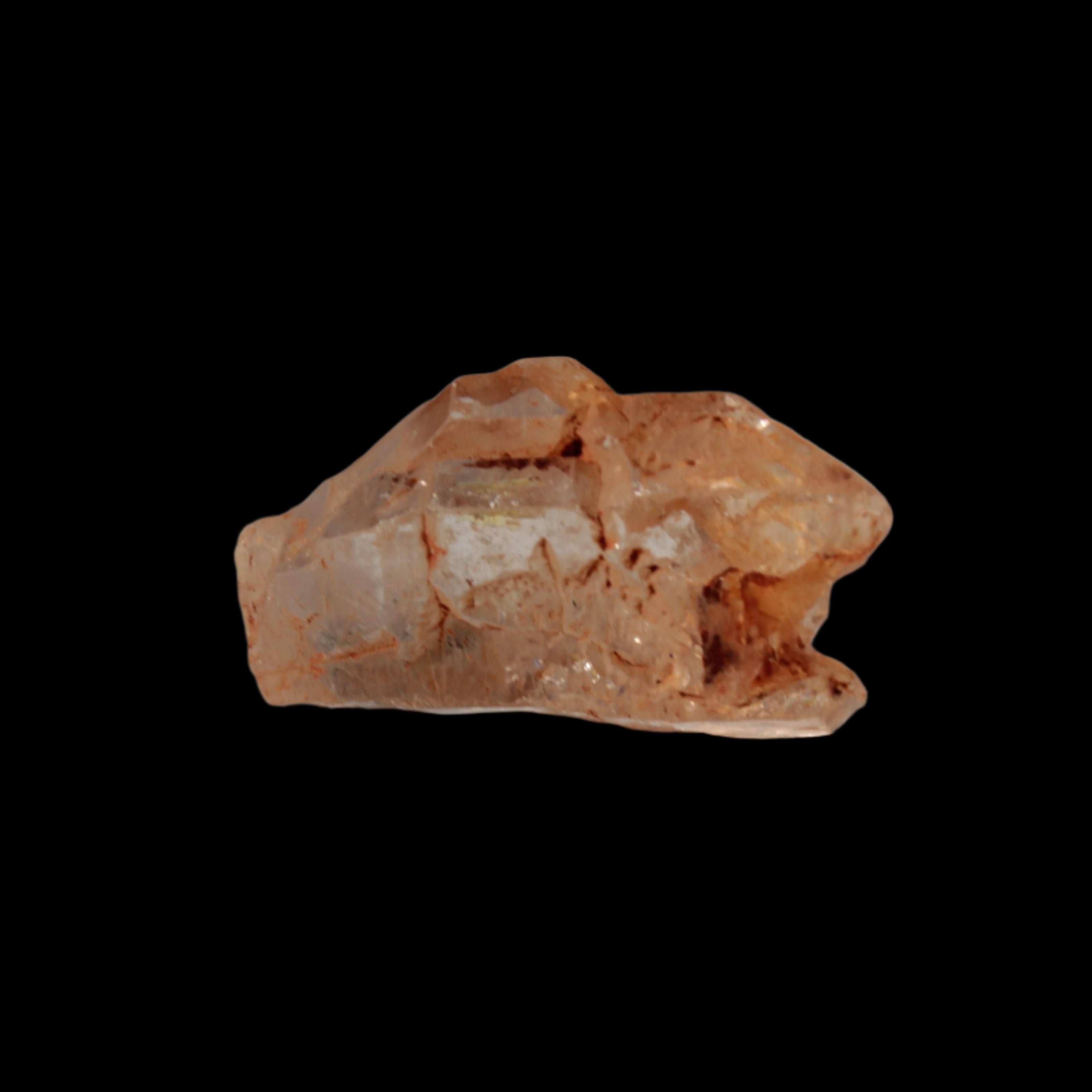 Fenster Diamond Quartz with petroleum fluorescence 30-35mm 10-12g in sunlight - Rocks and Things Store