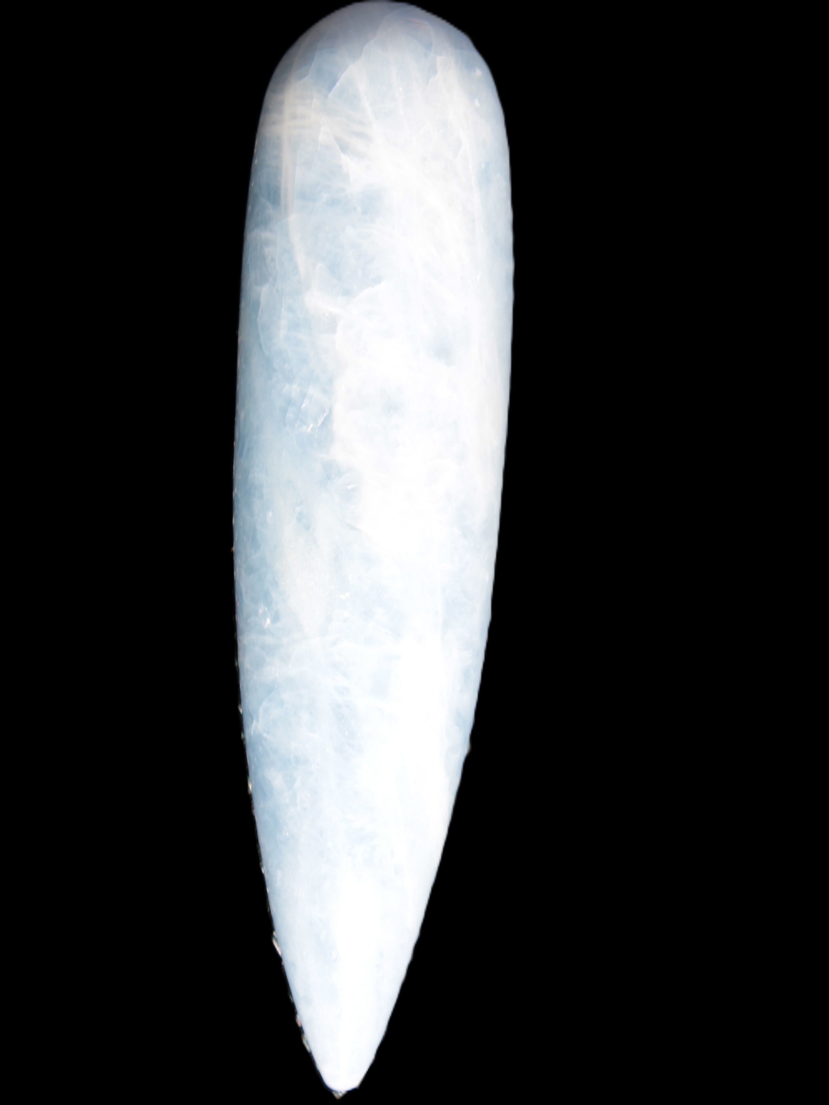 Celestite hand-carved massage wand, various sizes Rocks and Things Store