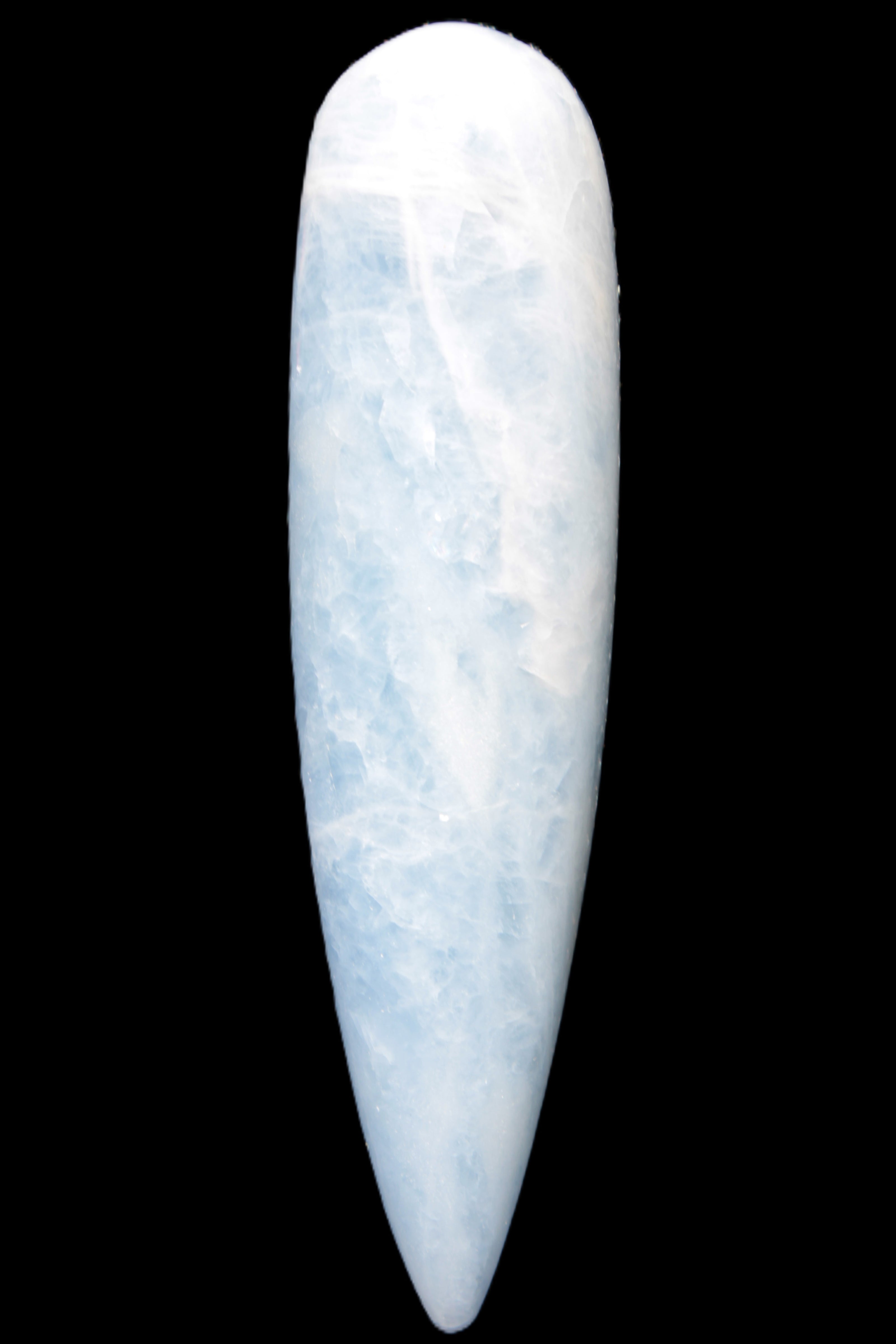 Celestite hand-carved massage wand, various sizes Rocks and Things Store