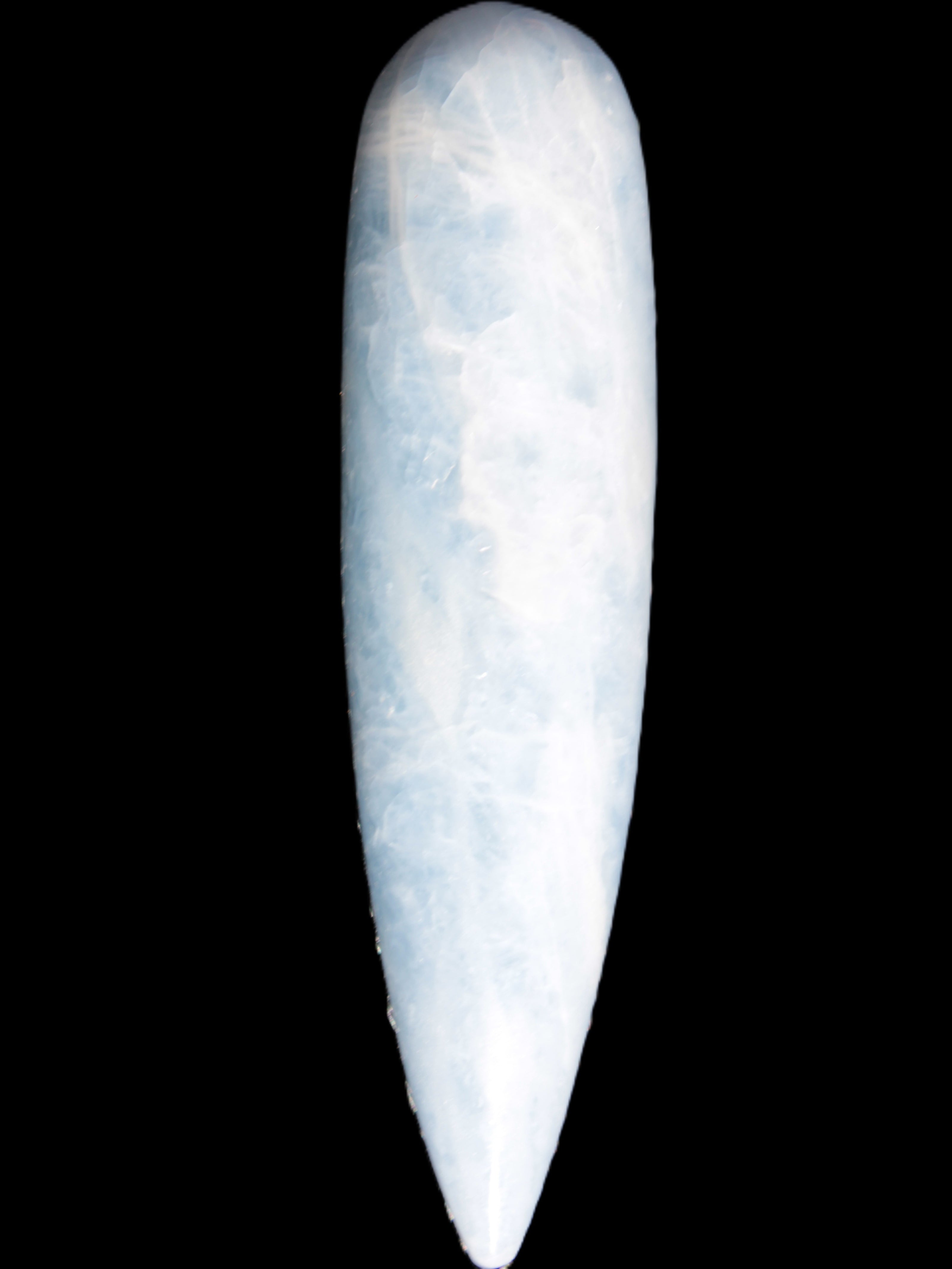 Celestite hand-carved massage wand, various sizes Rocks and Things Store