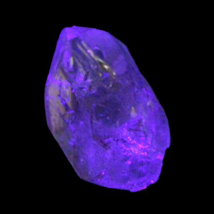 Fenster Diamond Quartz with petroleum fluorescence 25-30mm 8-12g in UV light - Rocks and Things Store