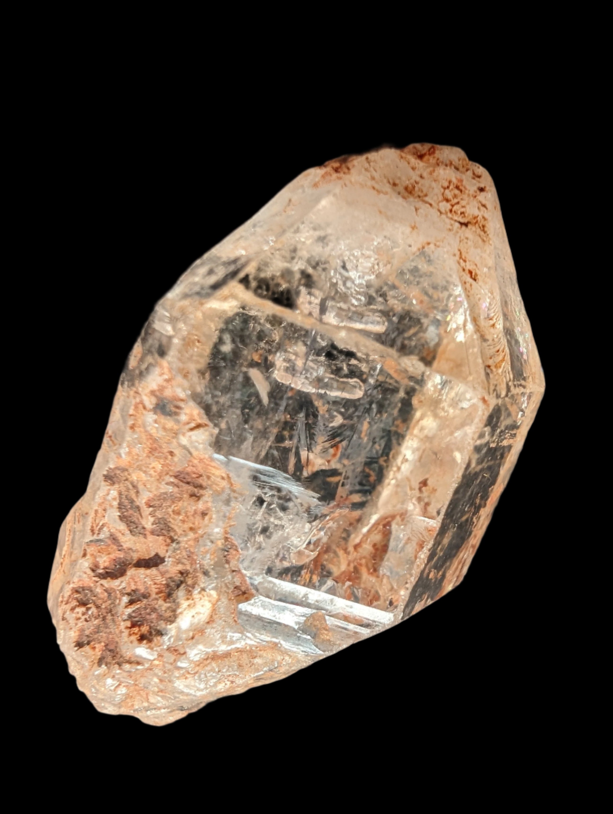 Fenster Diamond Quartz with petroleum fluorescence 25-30mm 8-12g in UV light - Rocks and Things Store