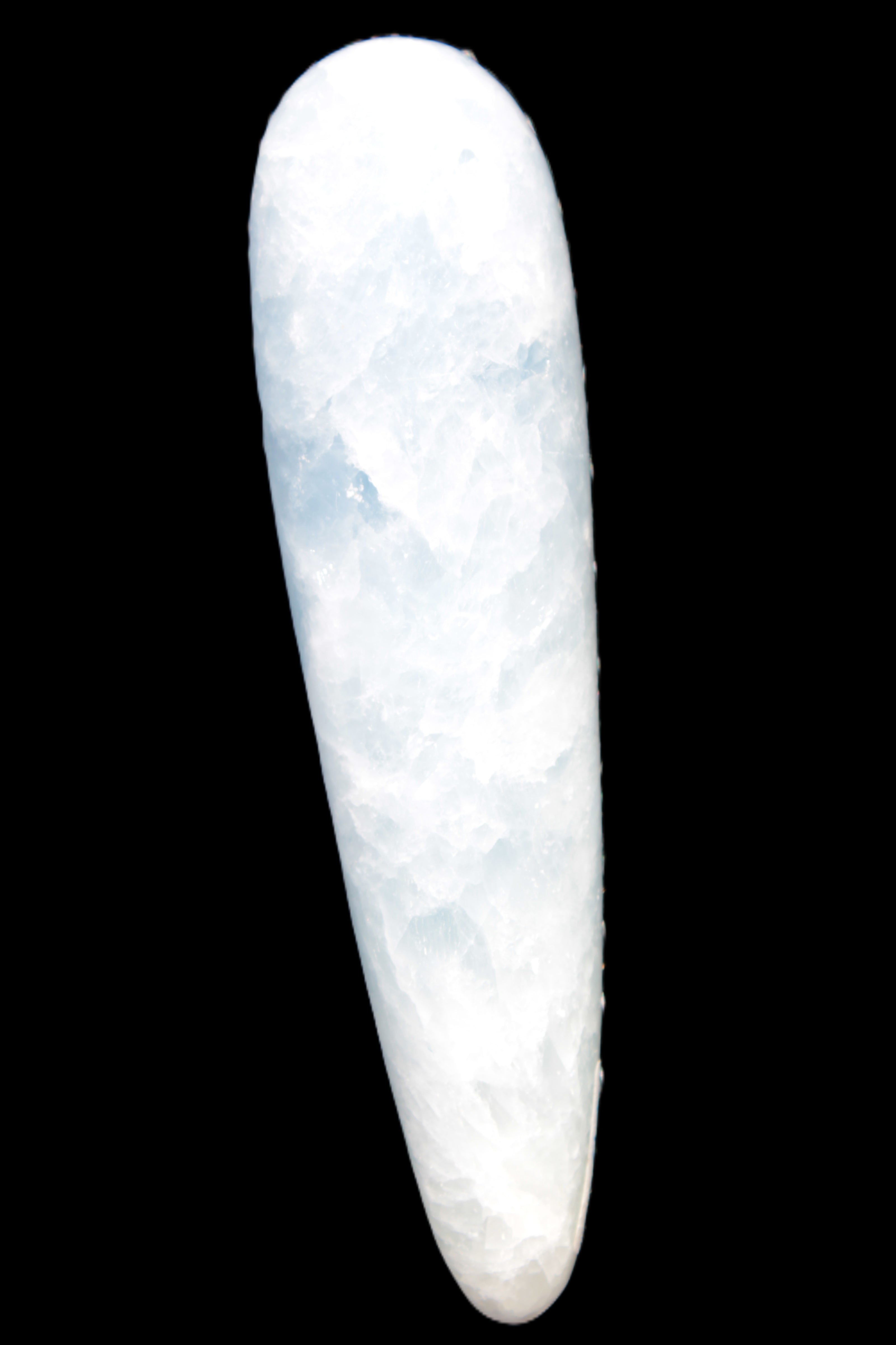 Celestite hand-carved massage wand, various sizes Rocks and Things