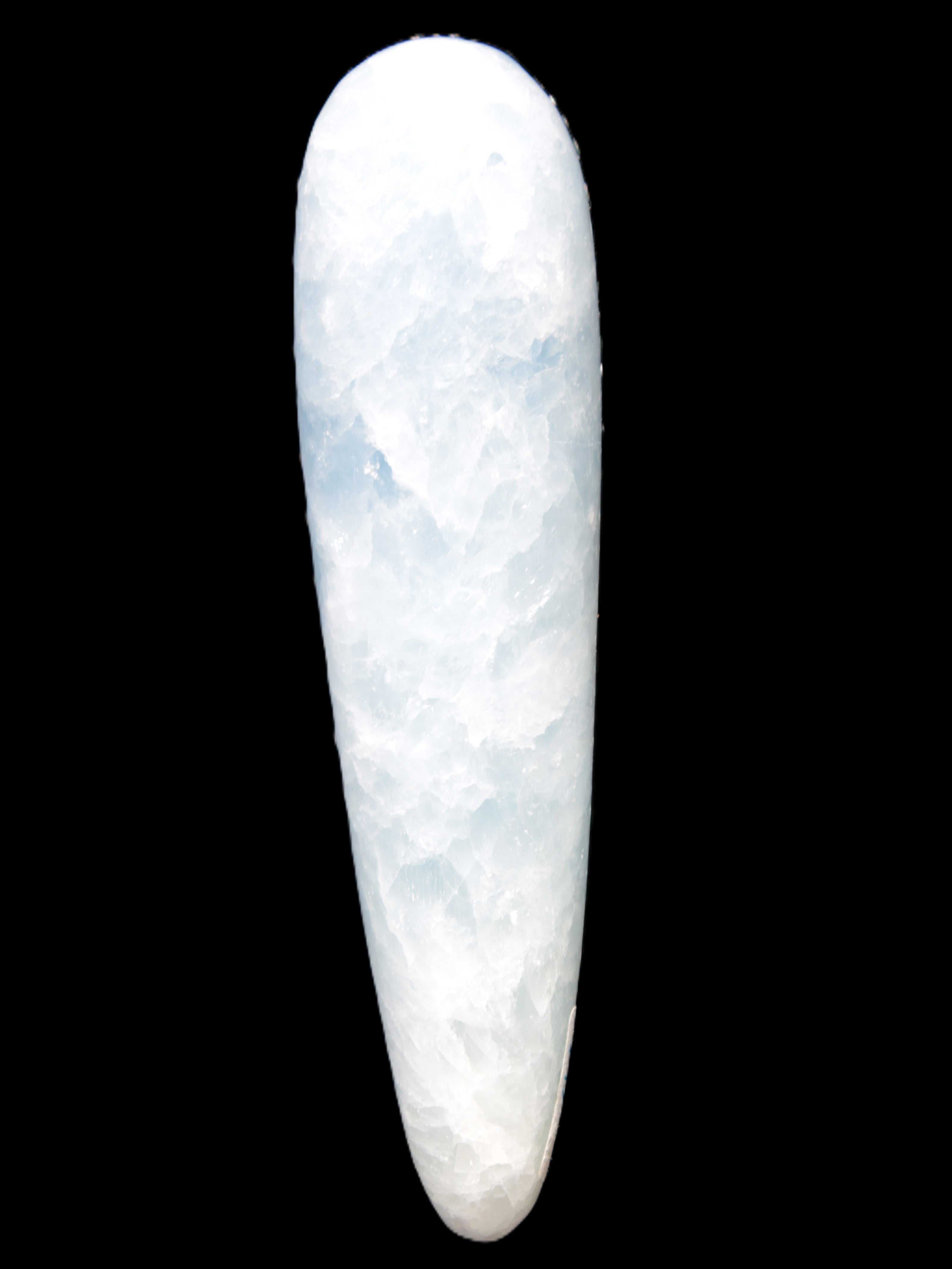 Celestite hand-carved massage wand, various sizes Rocks and Things