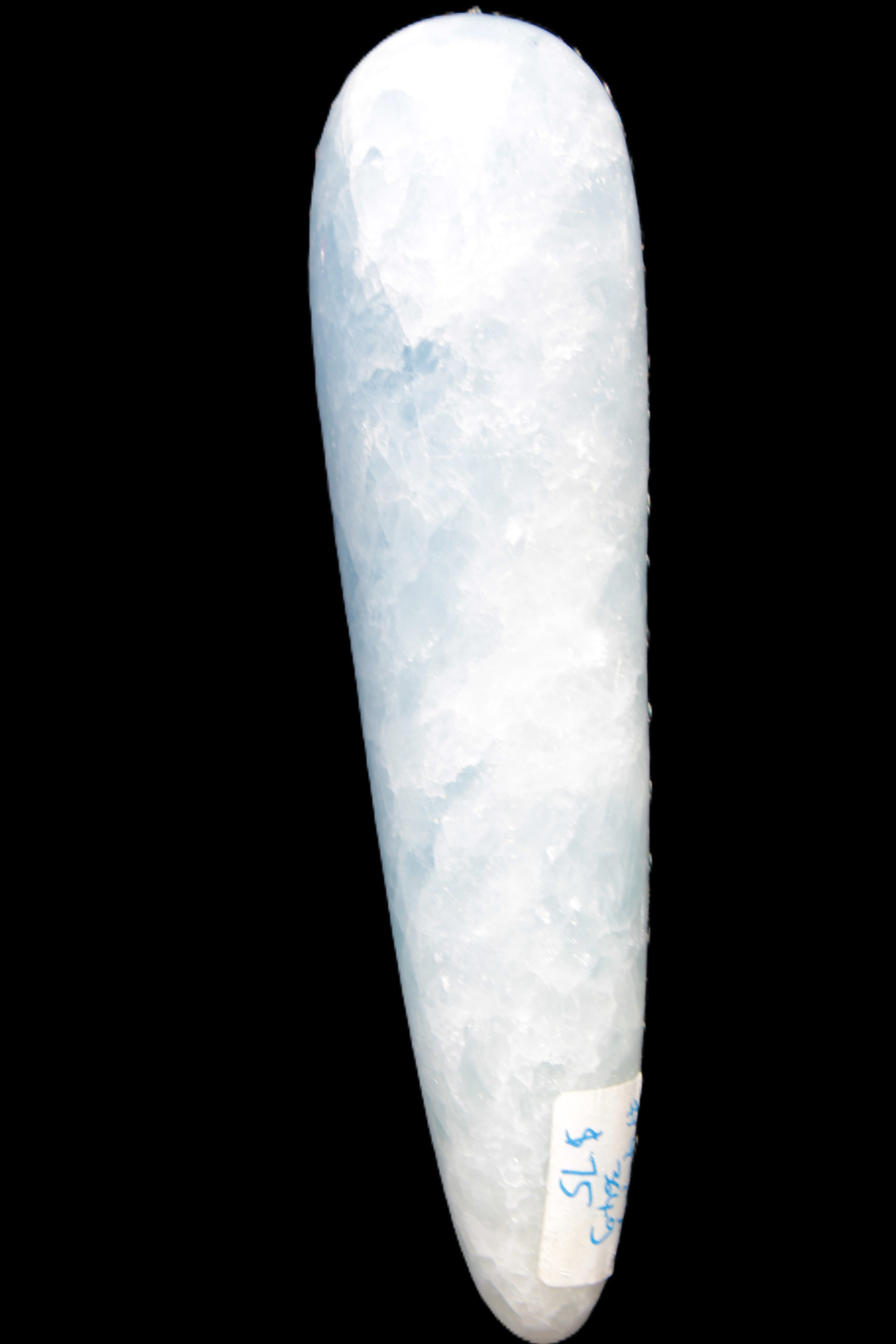 Celestite hand-carved massage wand, various sizes Rocks and Things