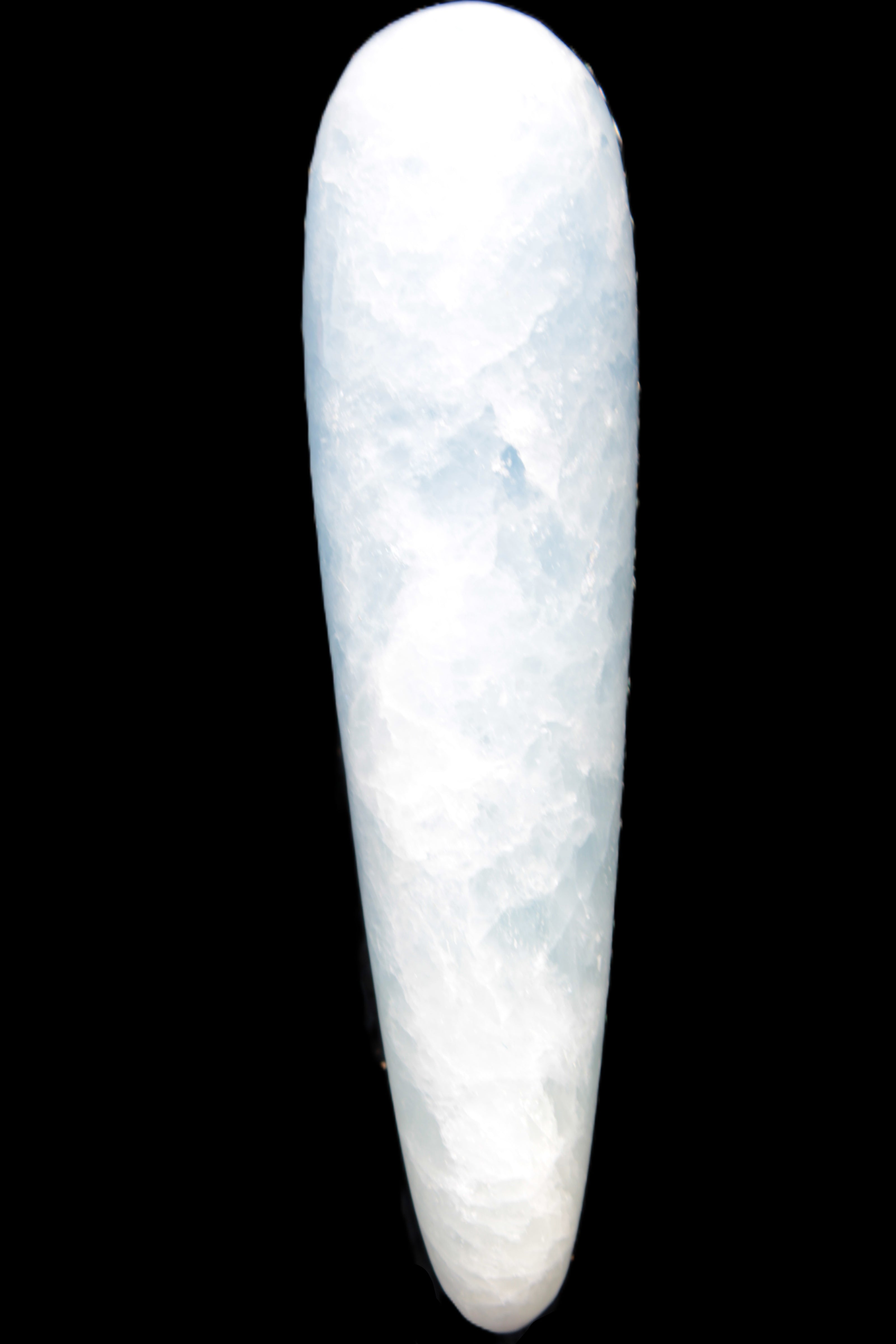 Celestite hand-carved massage wand, various sizes Rocks and Things