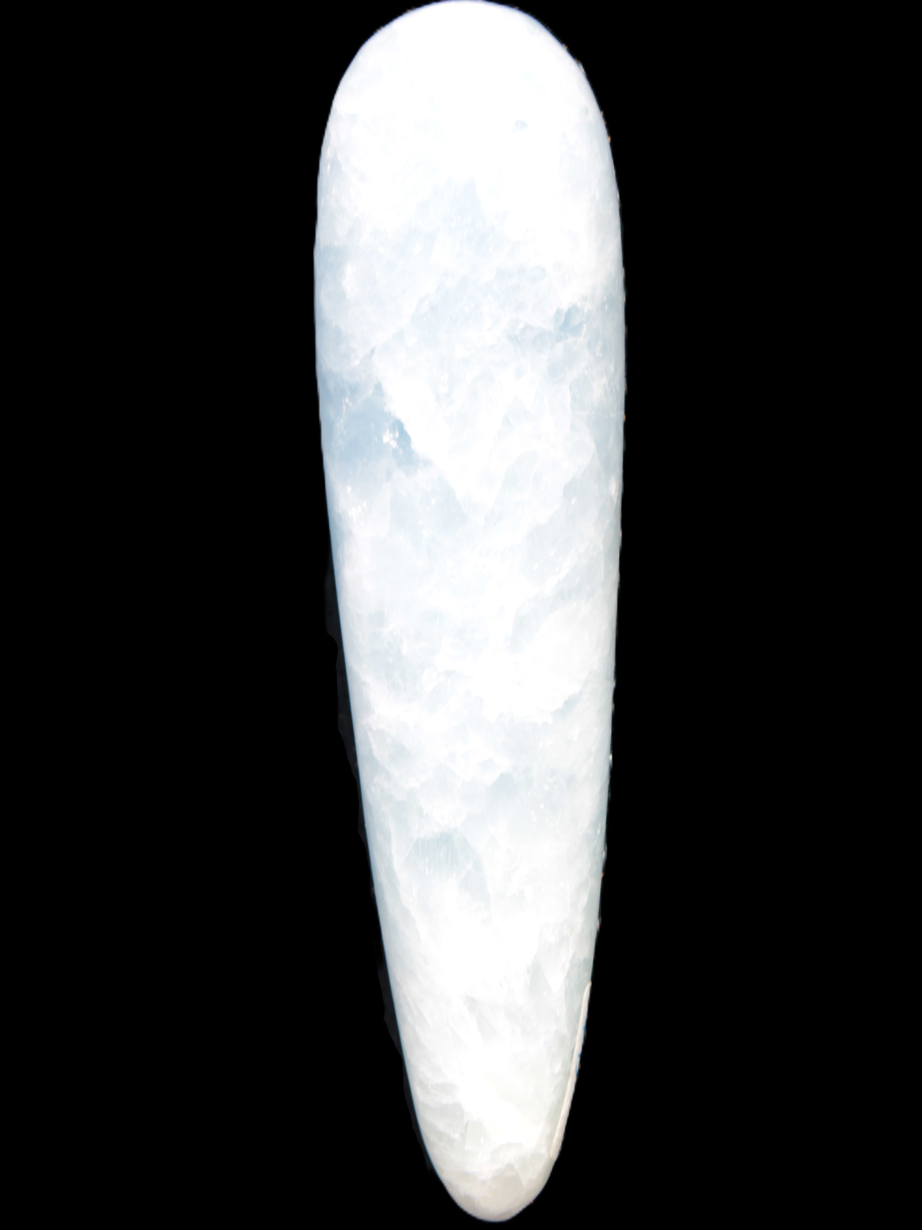 Celestite hand-carved massage wand, various sizes Rocks and Things