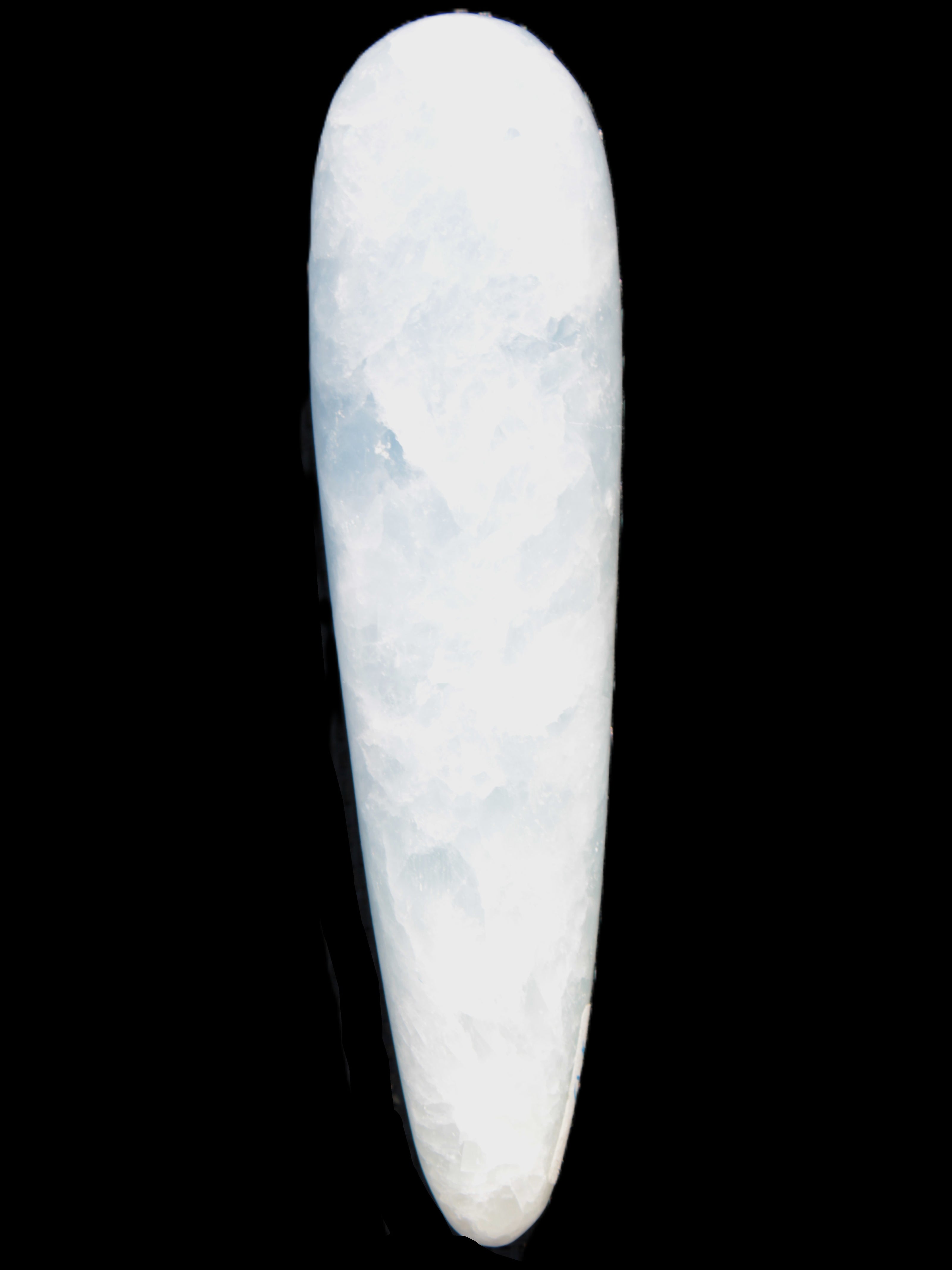 Celestite hand-carved massage wand, various sizes Rocks and Things