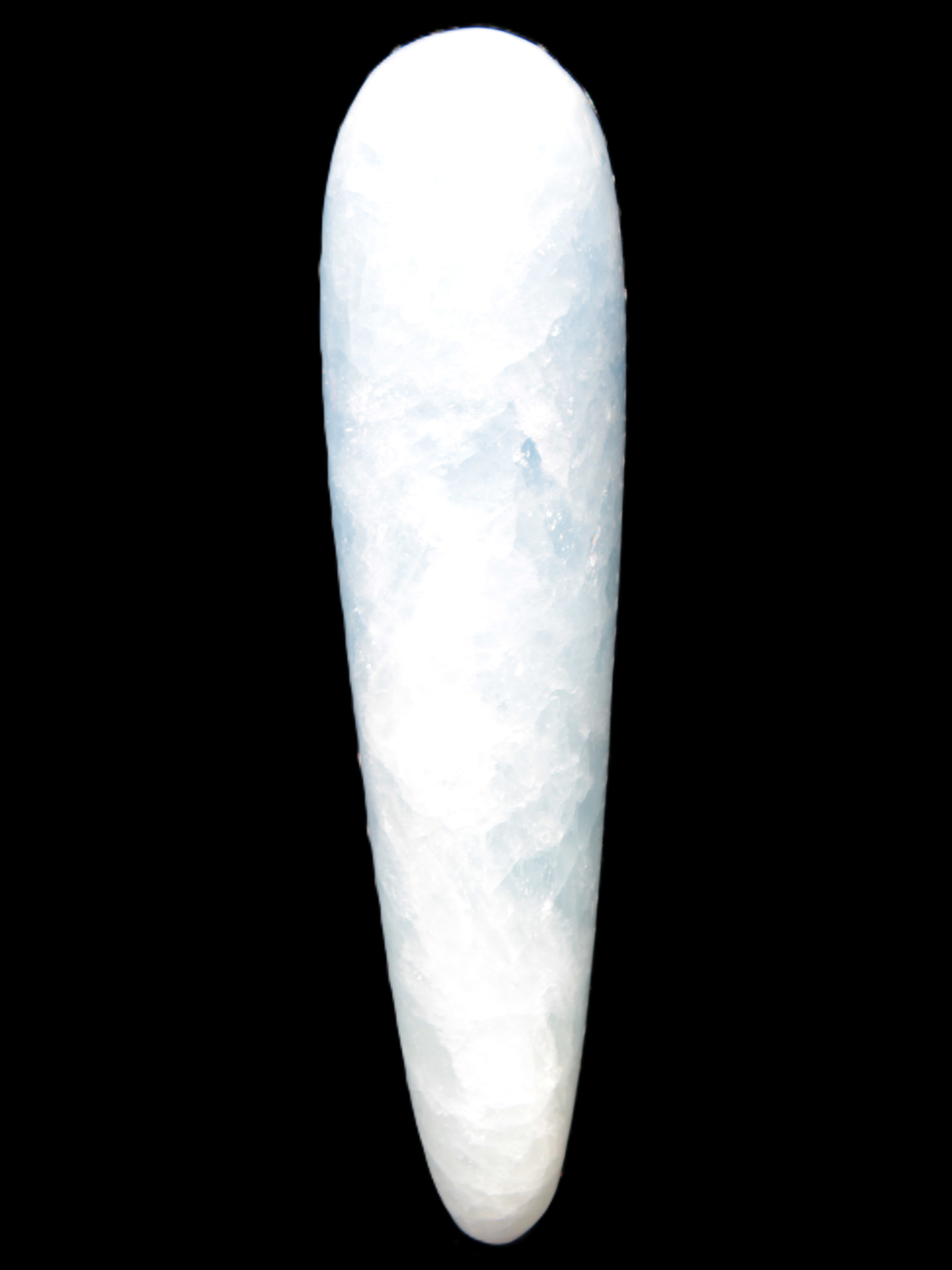 Celestite hand-carved massage wand, various sizes Rocks and Things