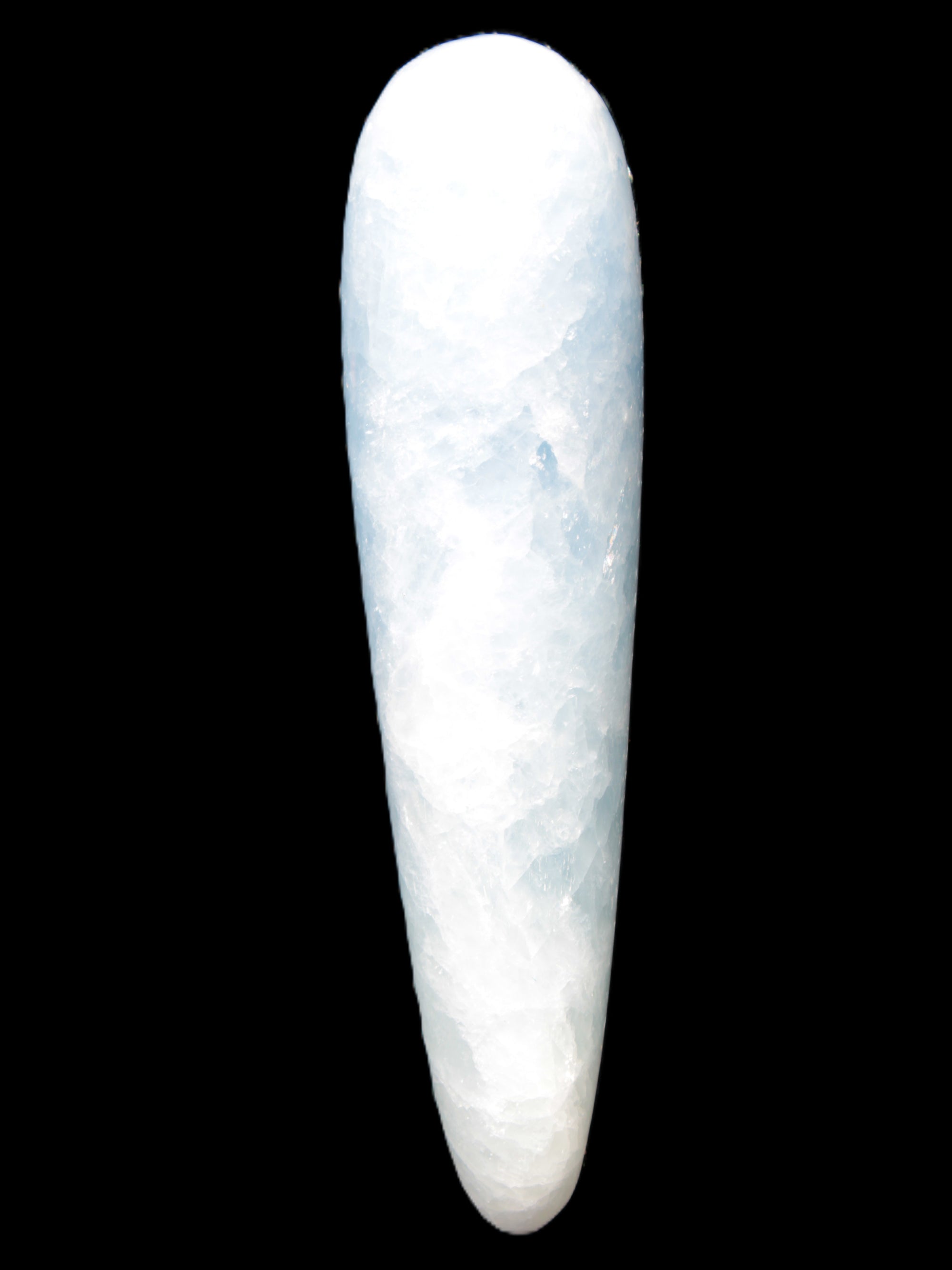 Celestite hand-carved massage wand, various sizes Rocks and Things