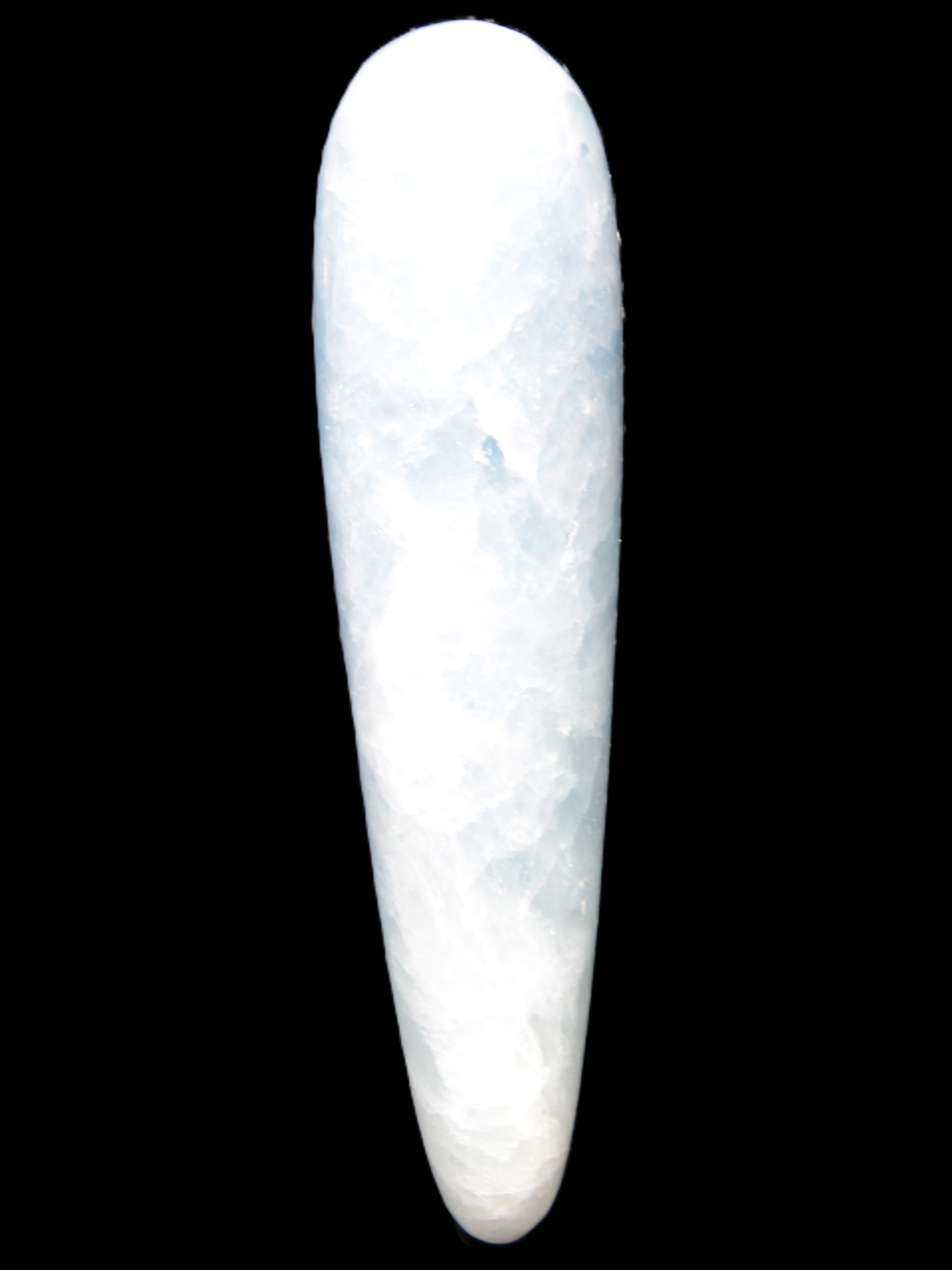 Celestite hand-carved massage wand, various sizes Rocks and Things