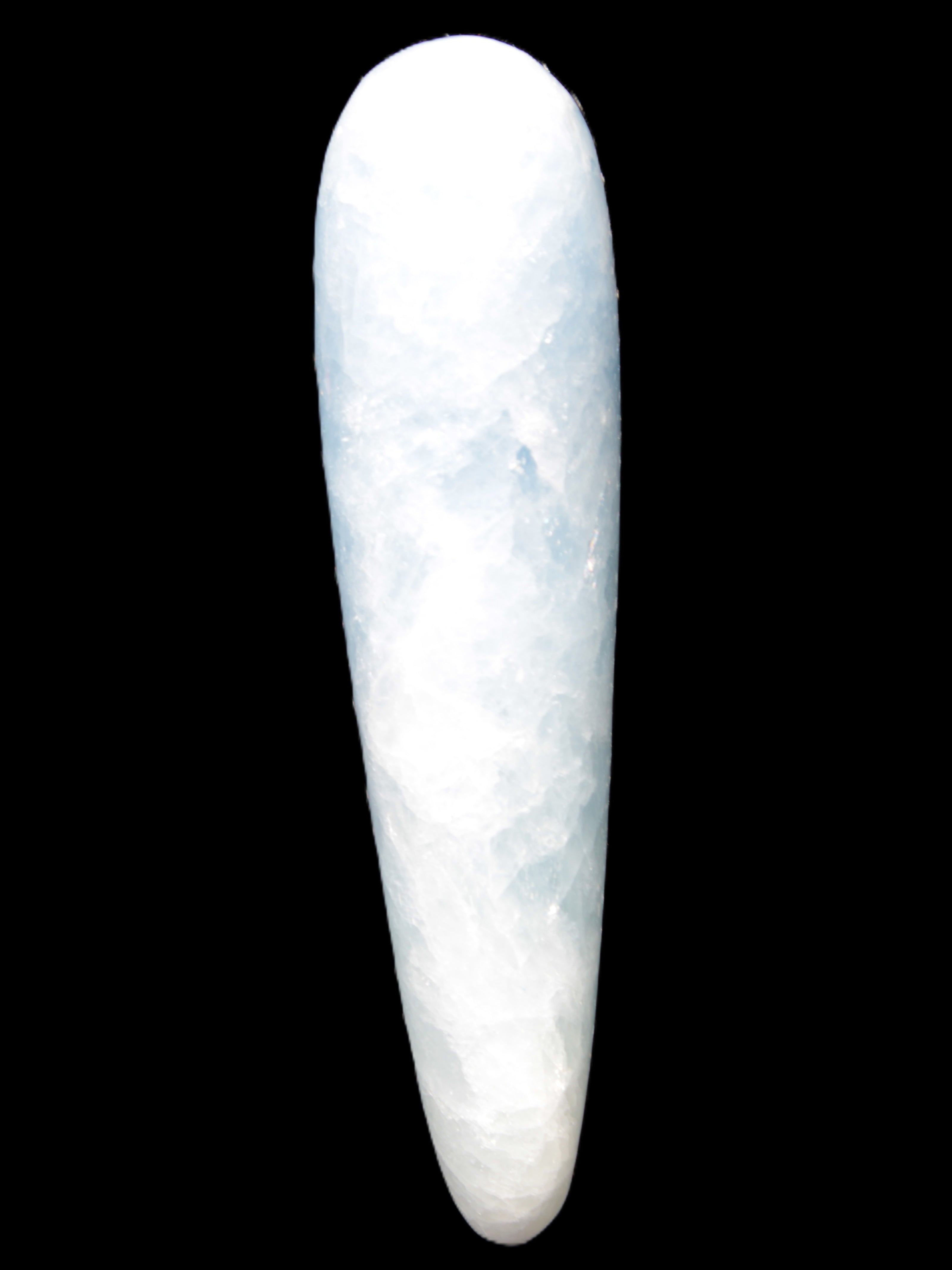 Celestite hand-carved massage wand, various sizes Rocks and Things