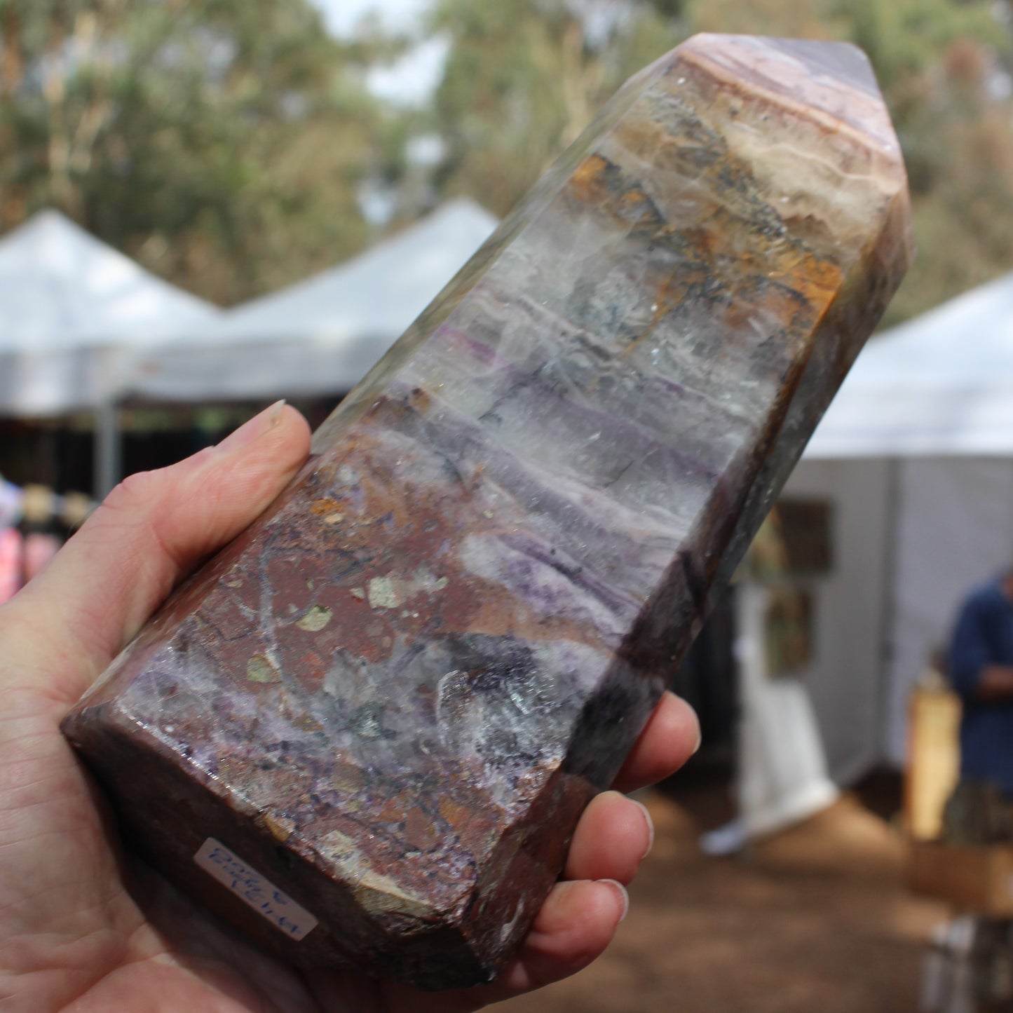 Fluorite obelisk 2450g Rocks and Things