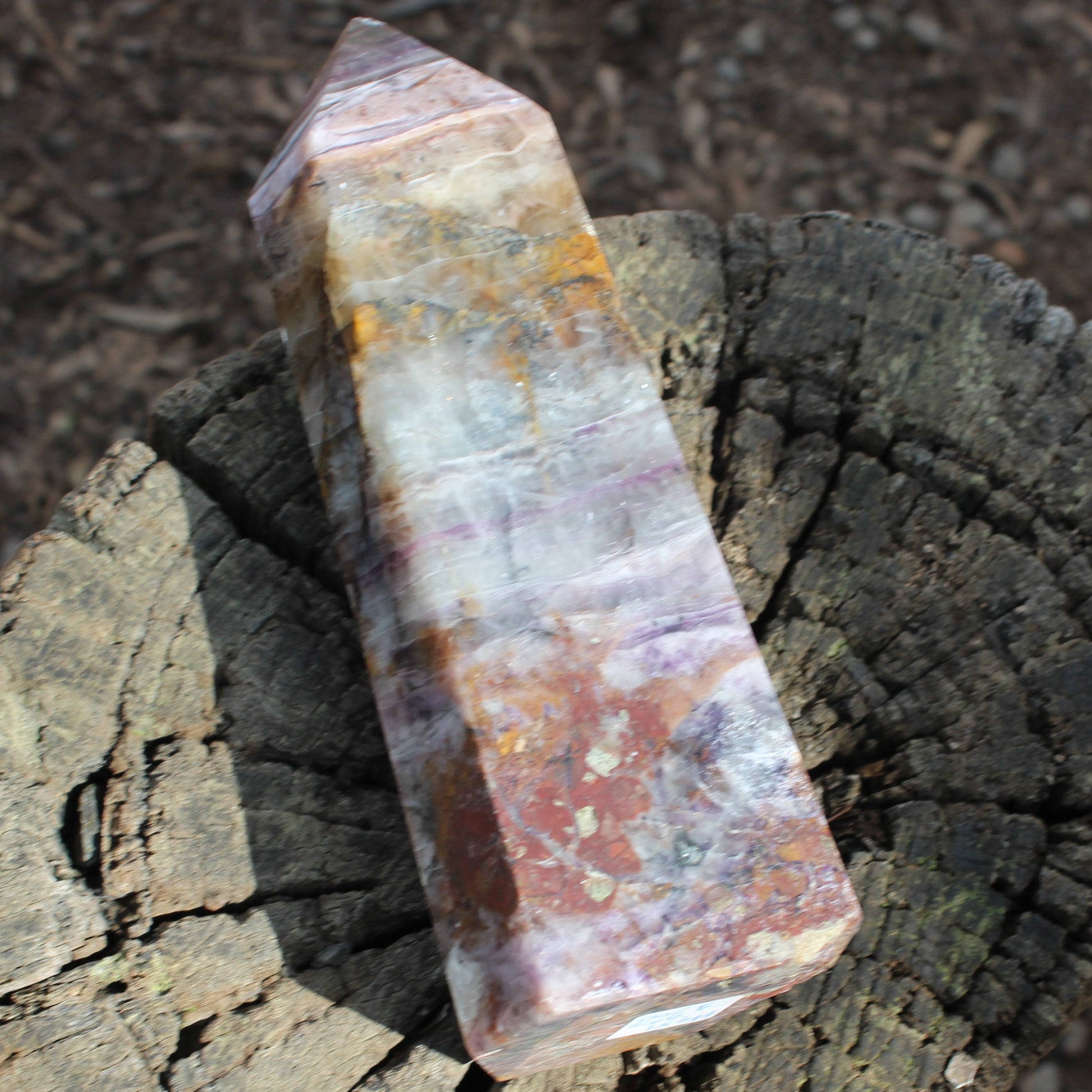 Fluorite obelisk 2450g Rocks and Things