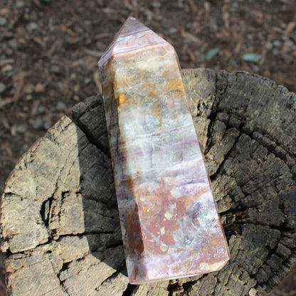 Fluorite obelisk 2450g Rocks and Things