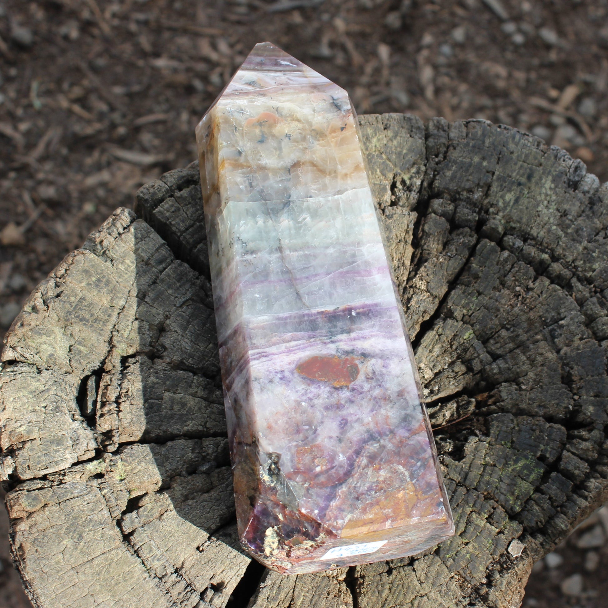 Fluorite obelisk 2450g Rocks and Things