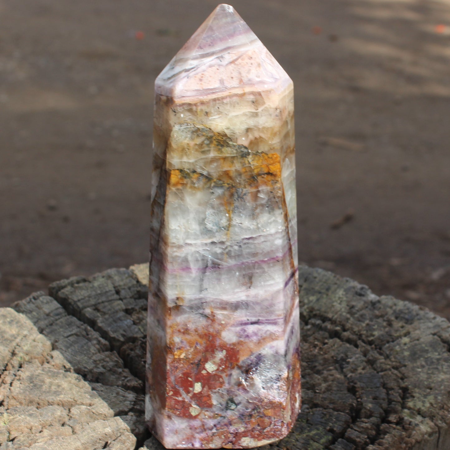 Fluorite obelisk 2450g Rocks and Things