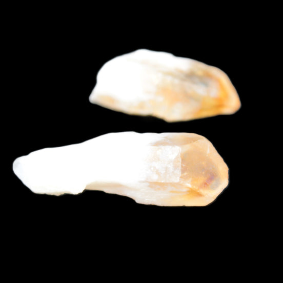 Citrine 2/3 crystals from Tibet 22-40mm 15g in sunlight - Rocks and Things Store