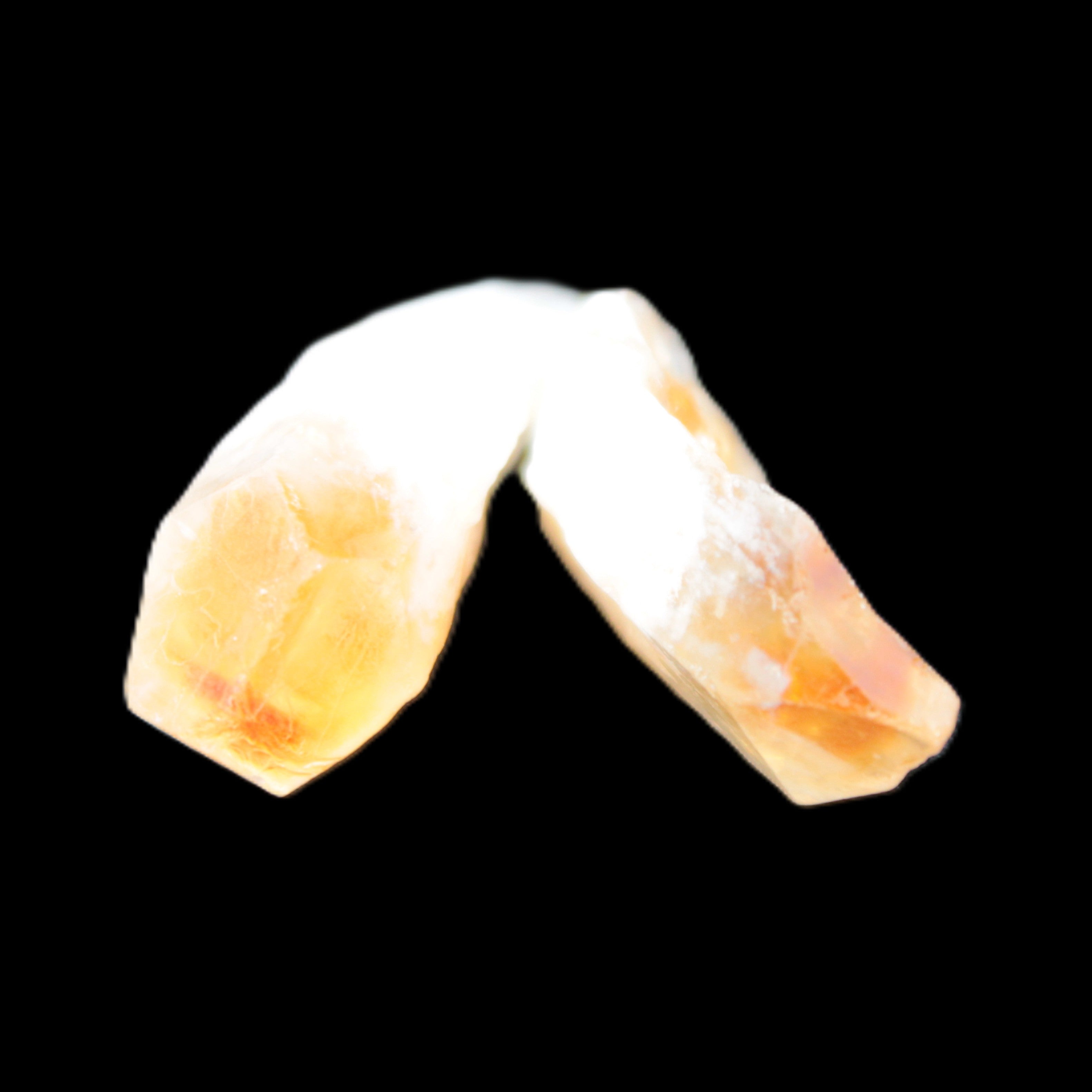 Citrine 2/3 crystals from Tibet 22-40mm 15g Rocks and Things Store