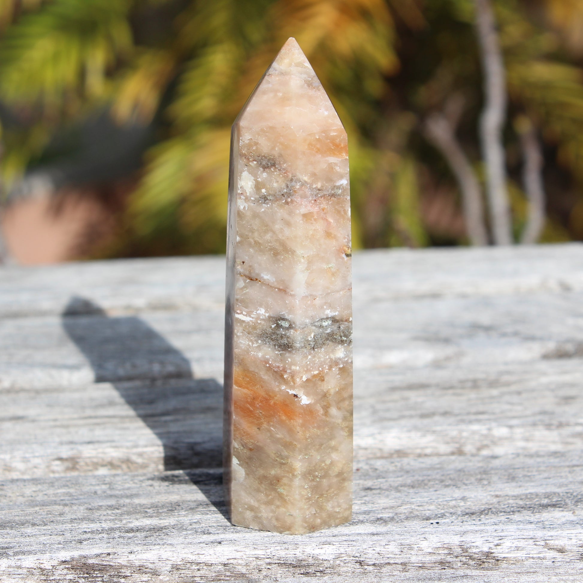 Golden Arusha Quartz wand 127g Rocks and Things